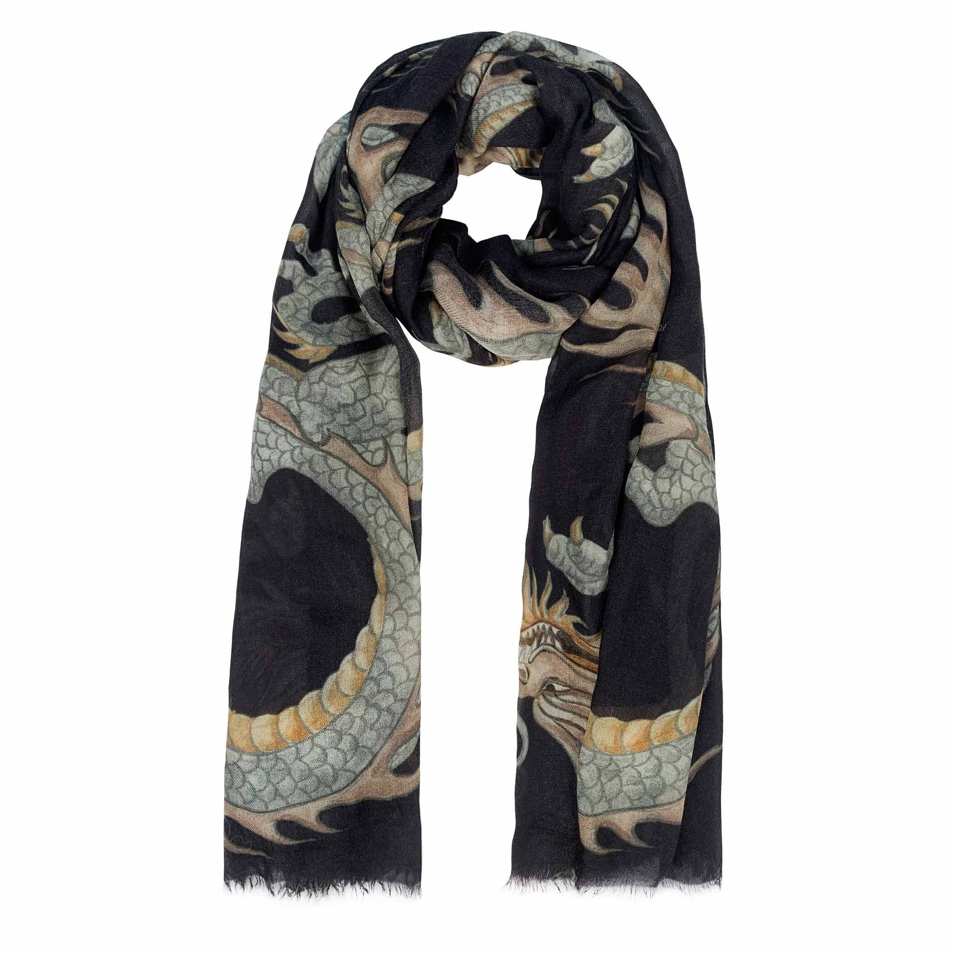 DRAGON CASHMERE SCARF