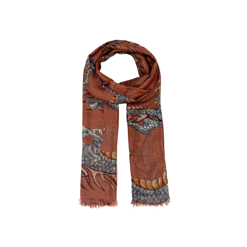 DRAGON CASHMERE SCARF