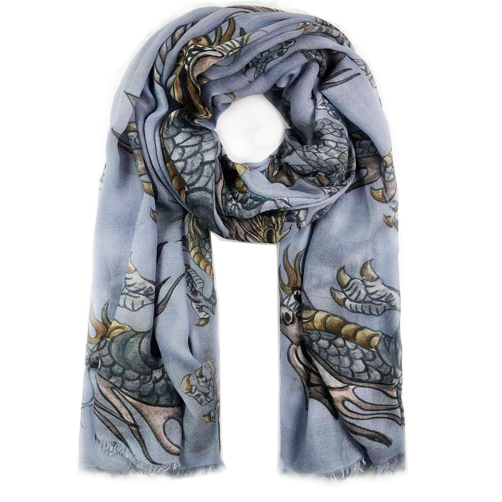 DRAGON CASHMERE SCARF