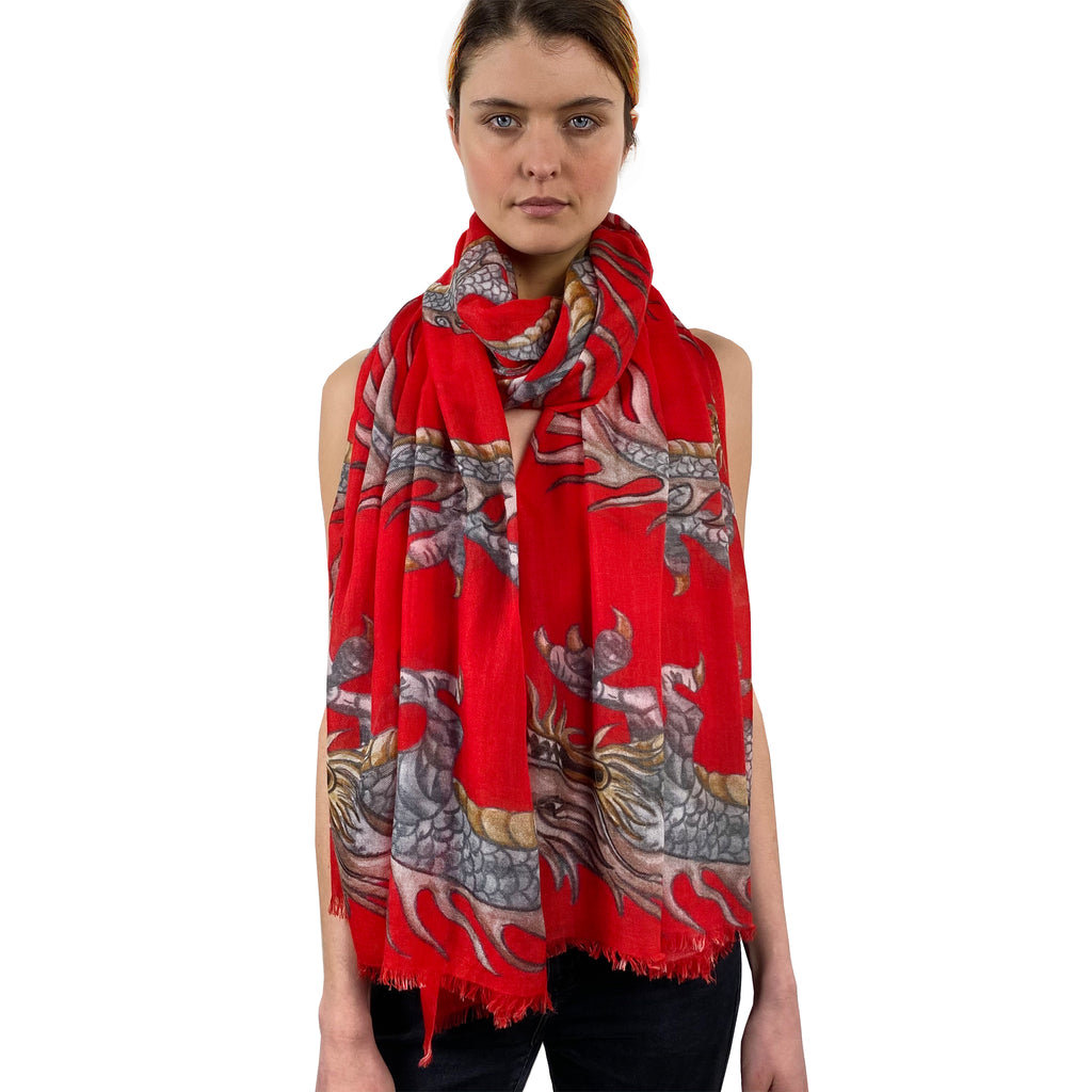 DRAGON CASHMERE SCARF