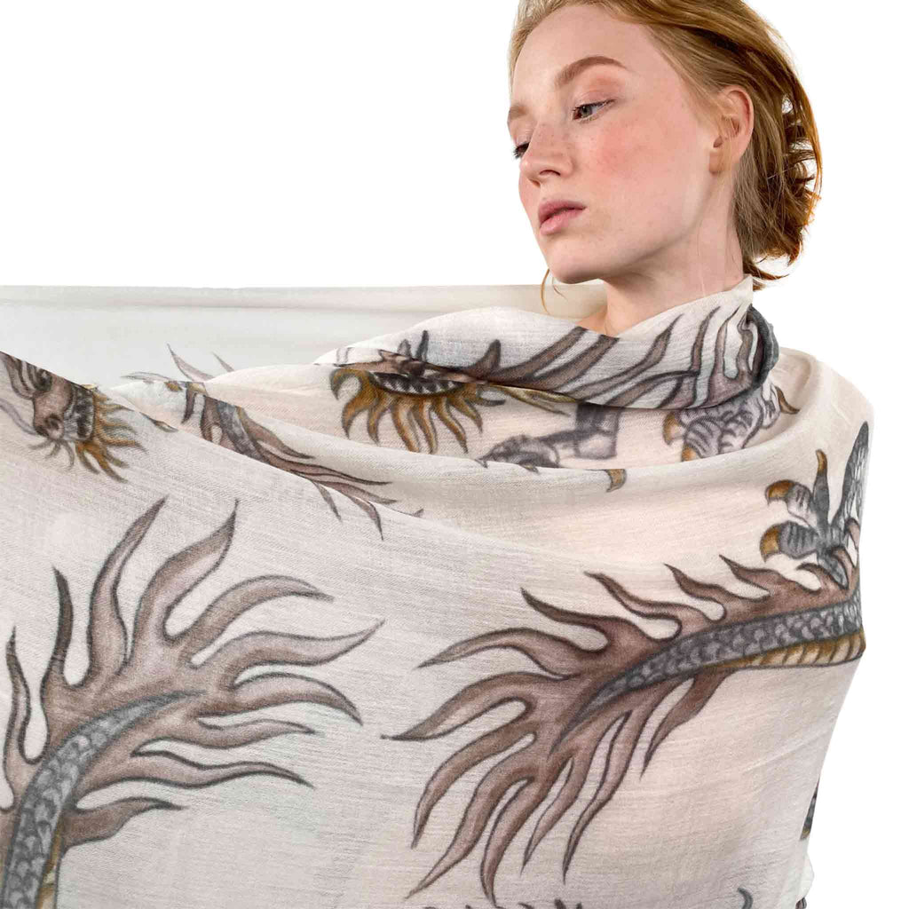 DRAGON CASHMERE SCARF