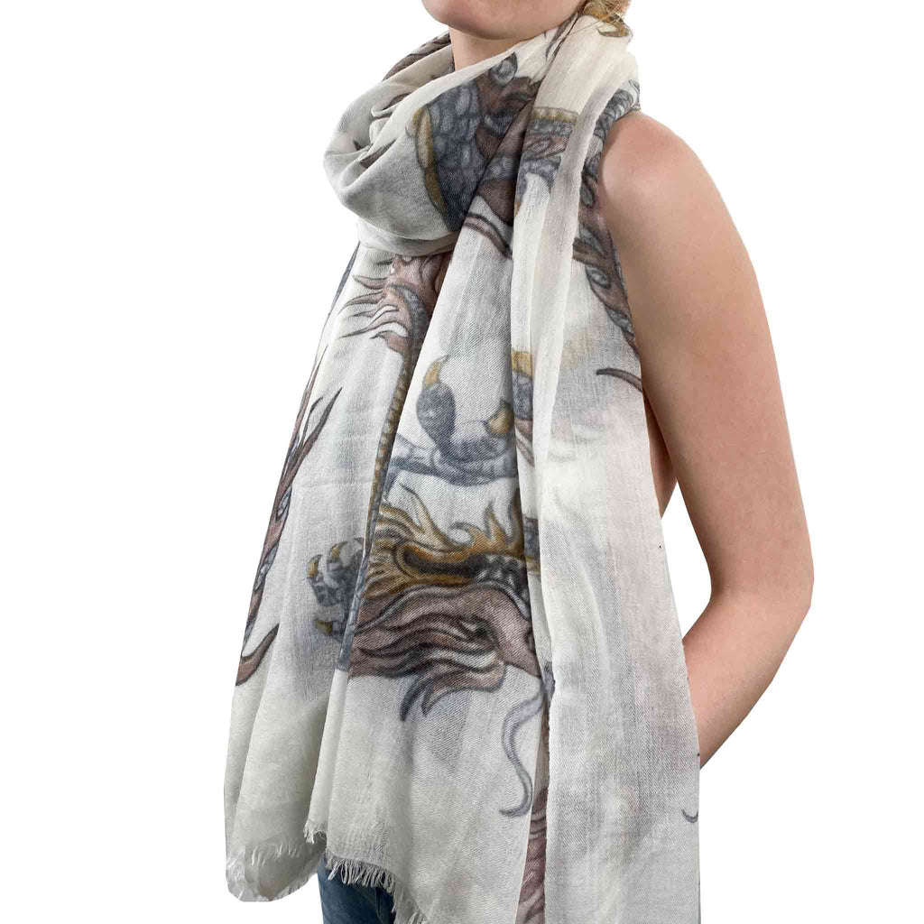 DRAGON CASHMERE SCARF