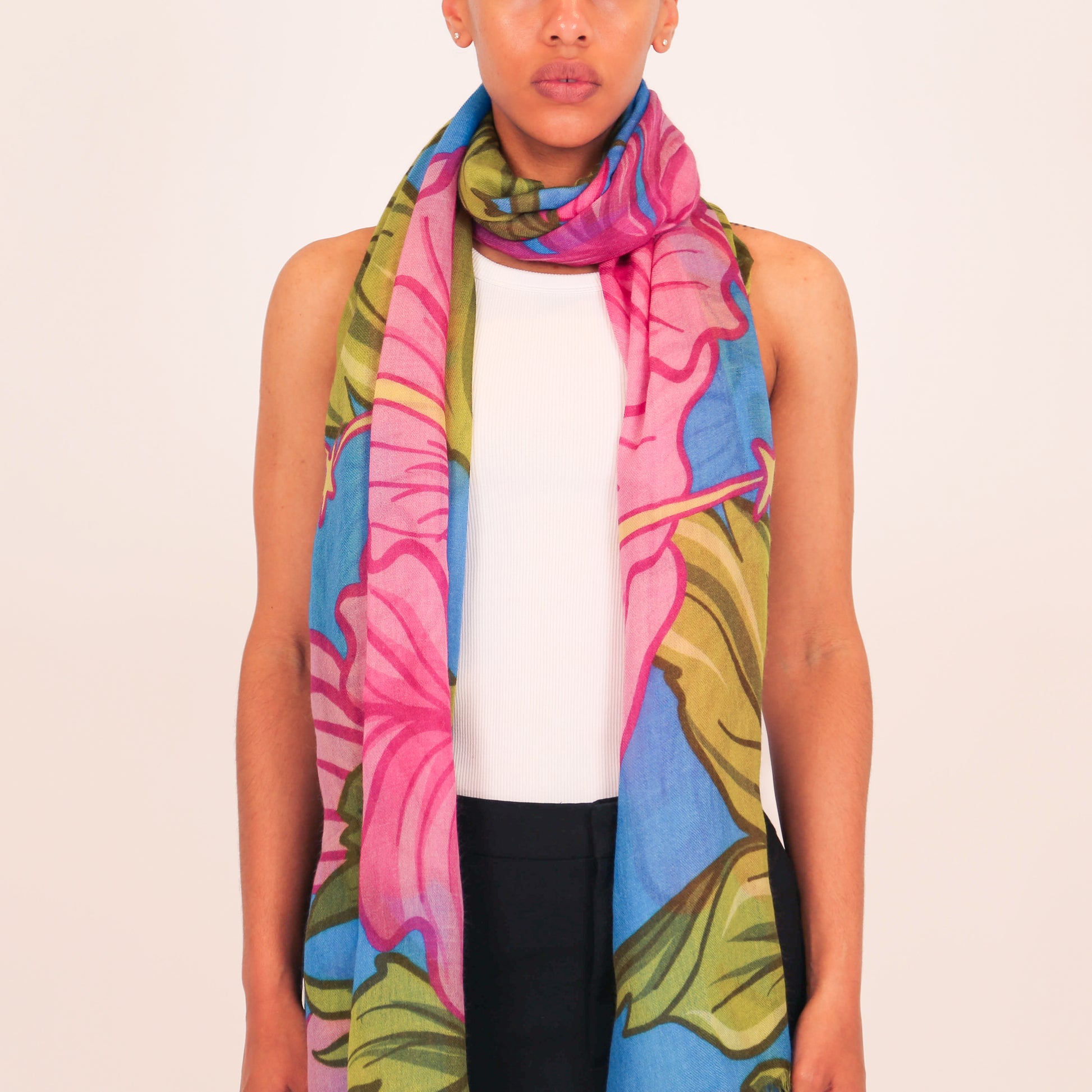 PEONY CASHMERE SCARF