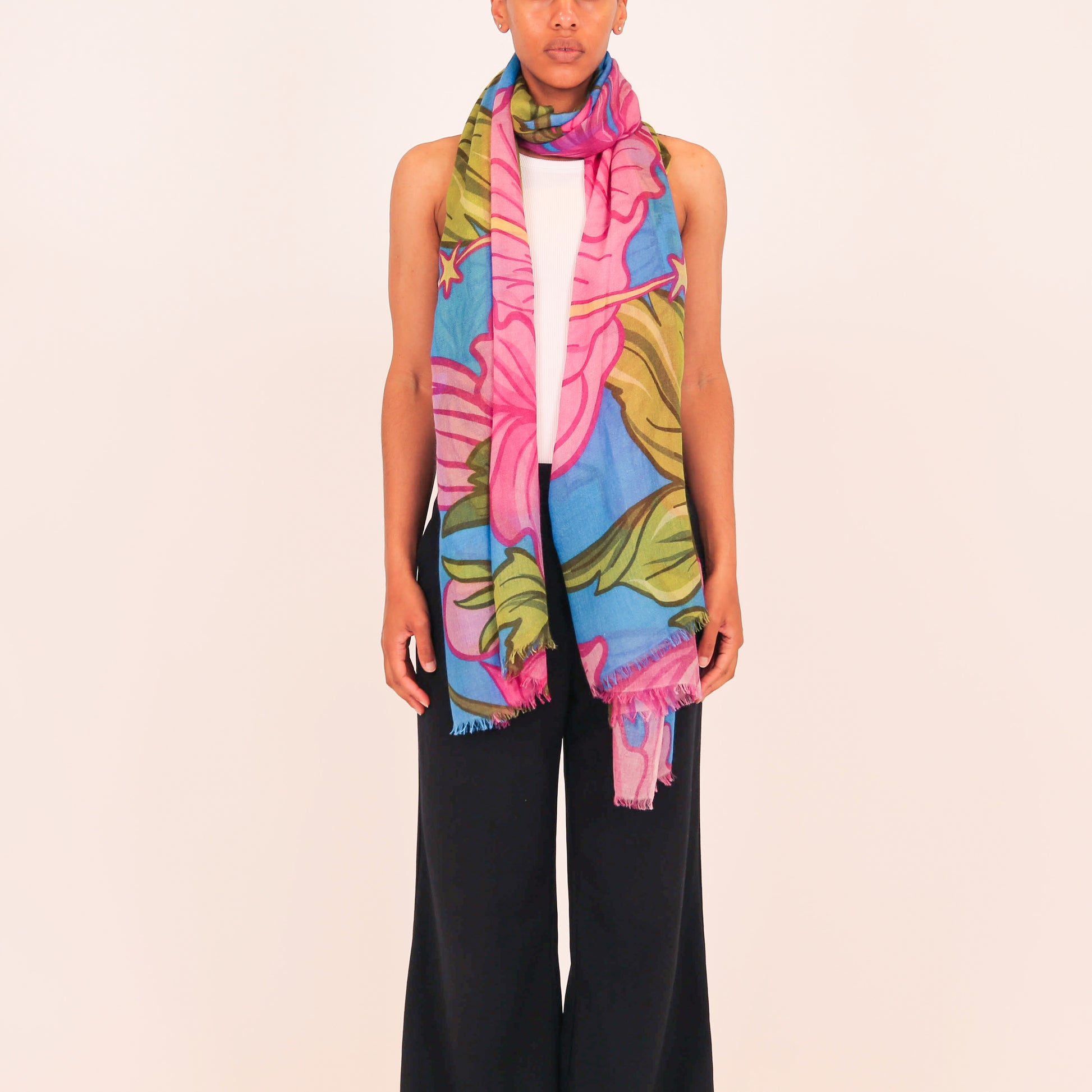 PEONY CASHMERE SCARF