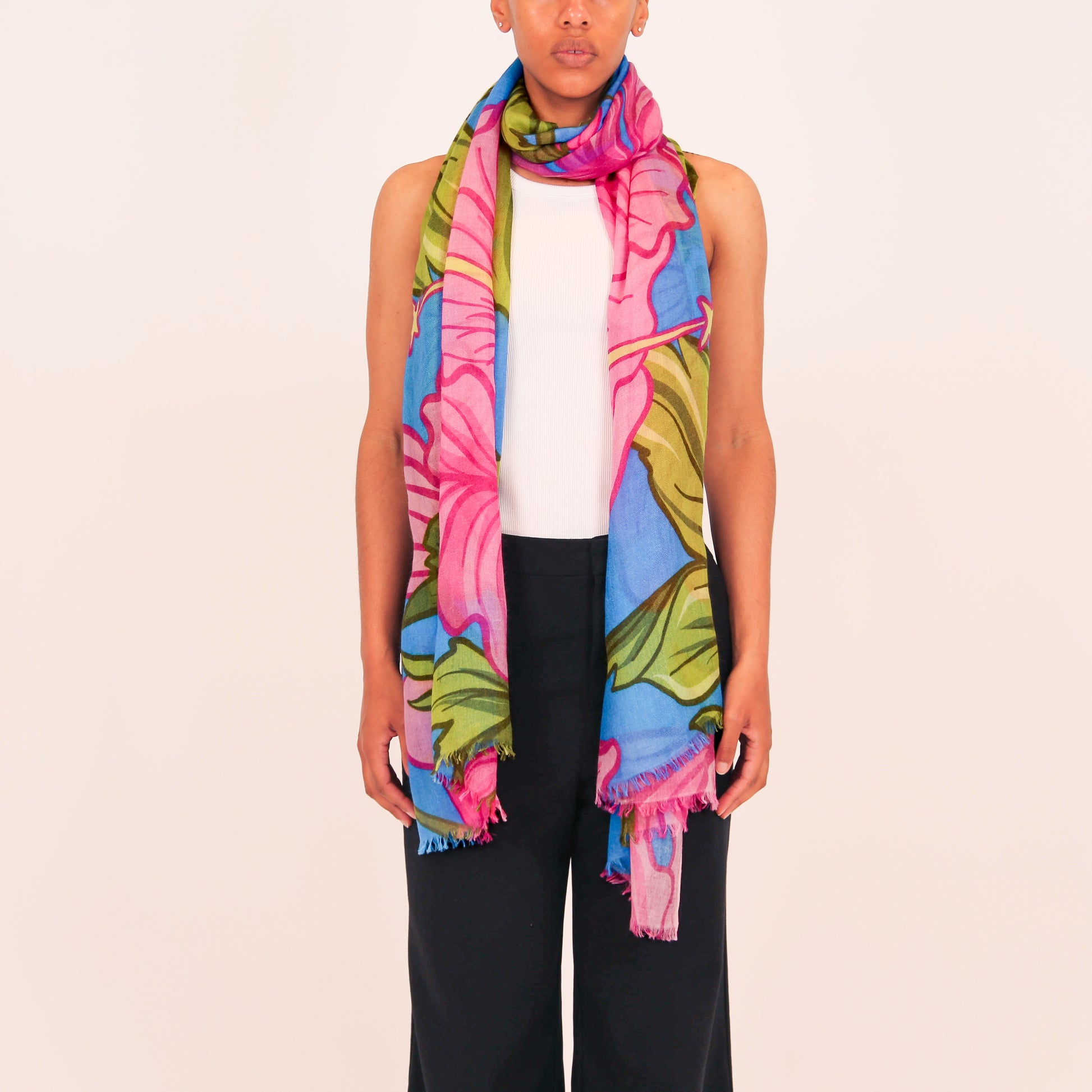 PEONY CASHMERE SCARF