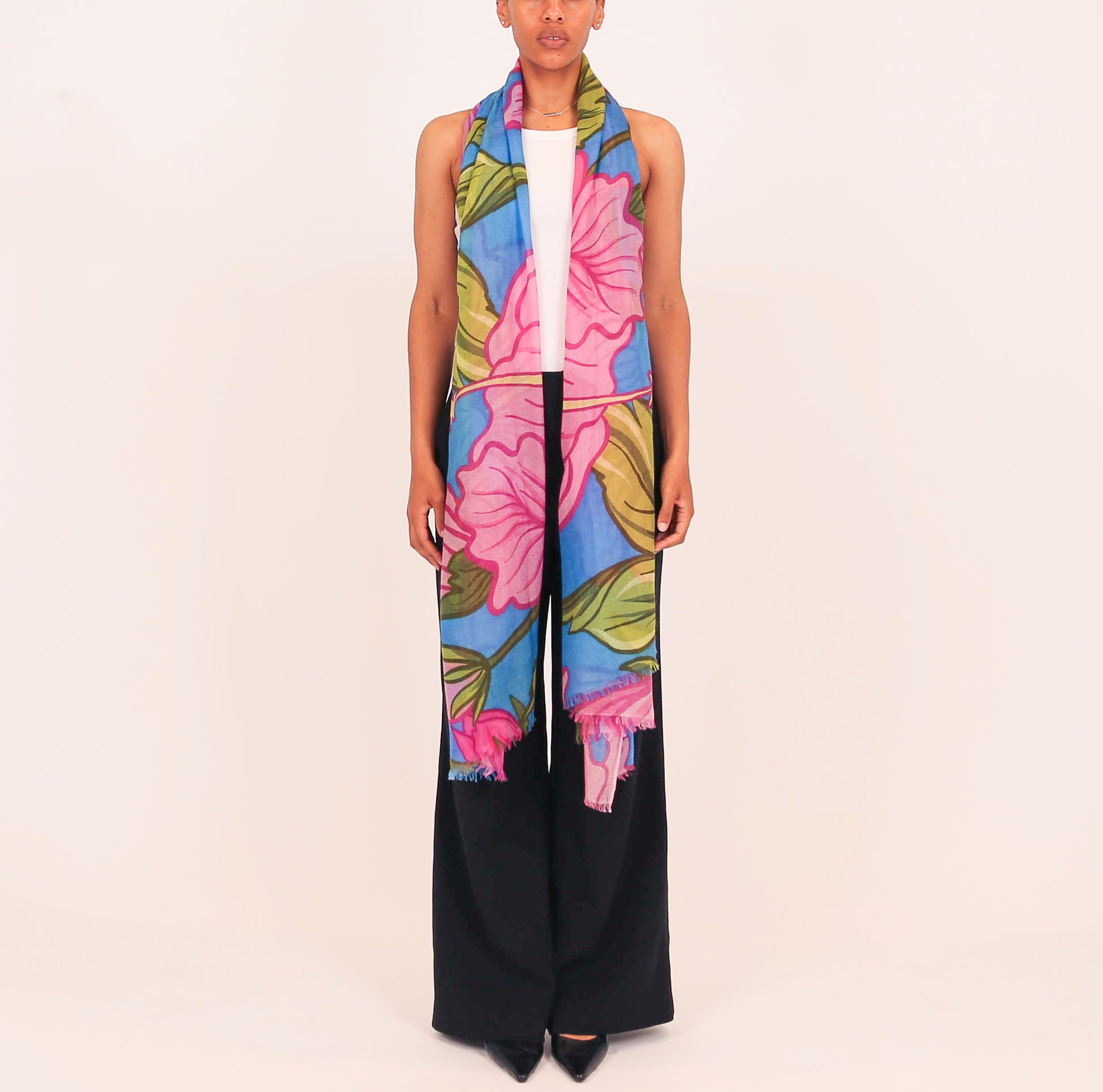 PEONY CASHMERE SCARF