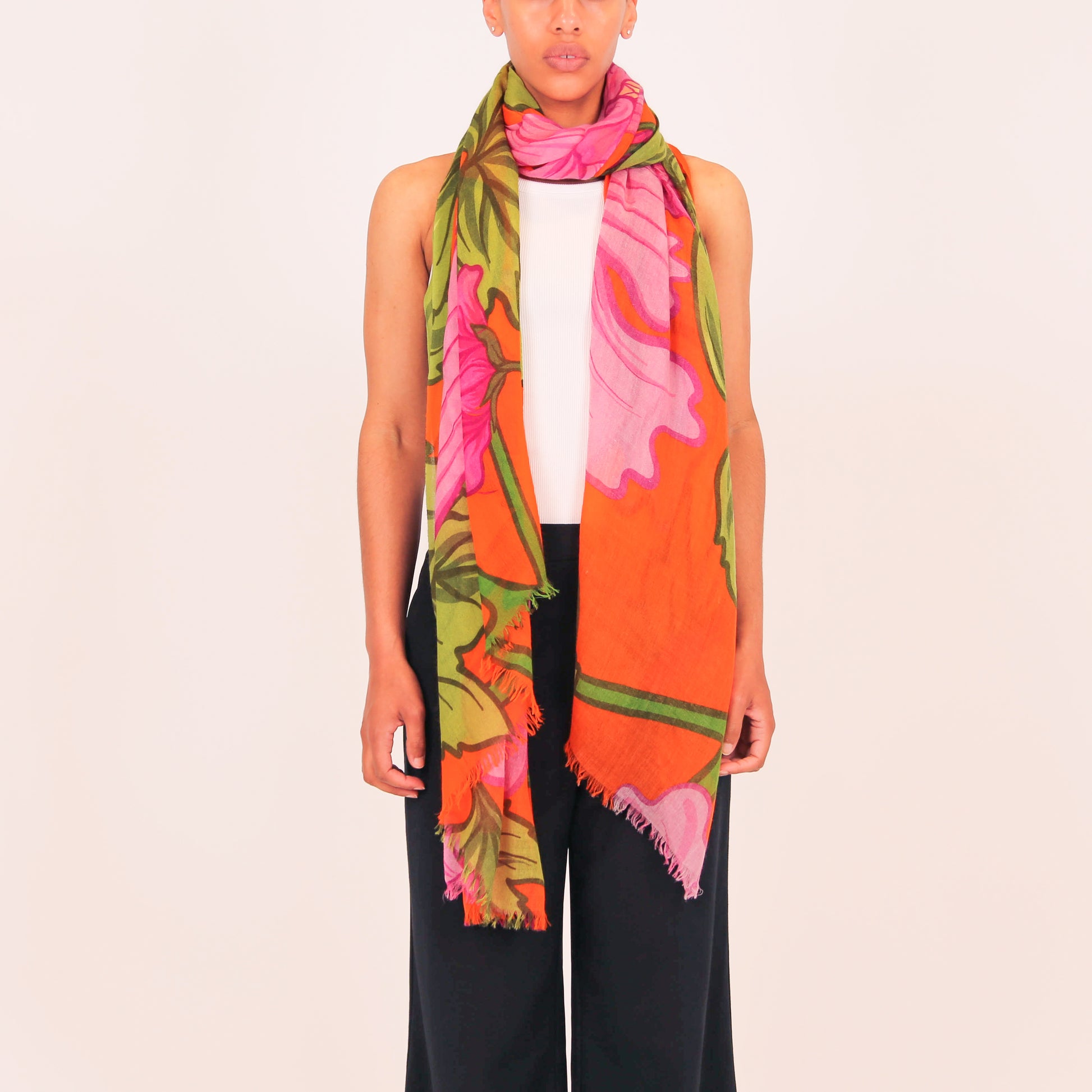 PEONY CASHMERE SCARF