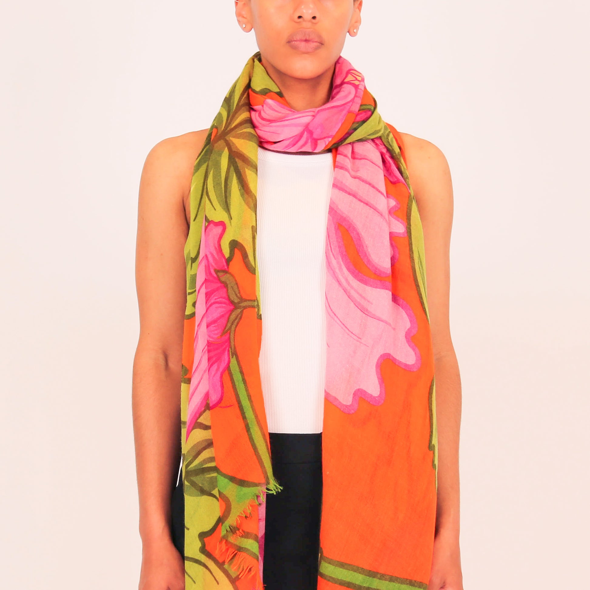 PEONY CASHMERE SCARF