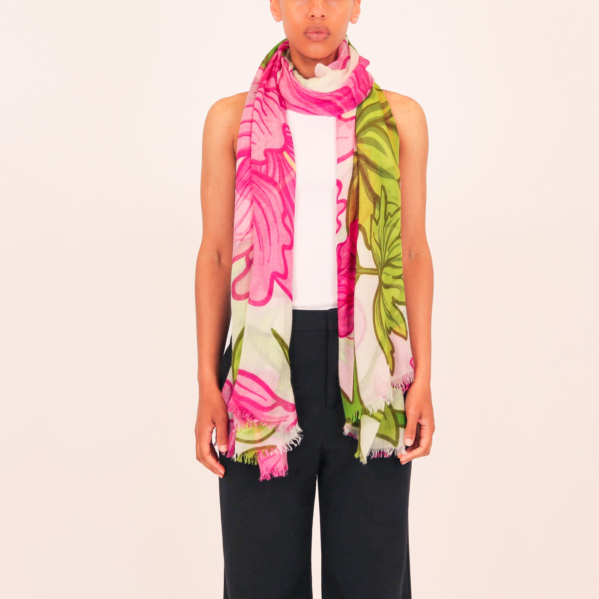 PEONY CASHMERE SCARF