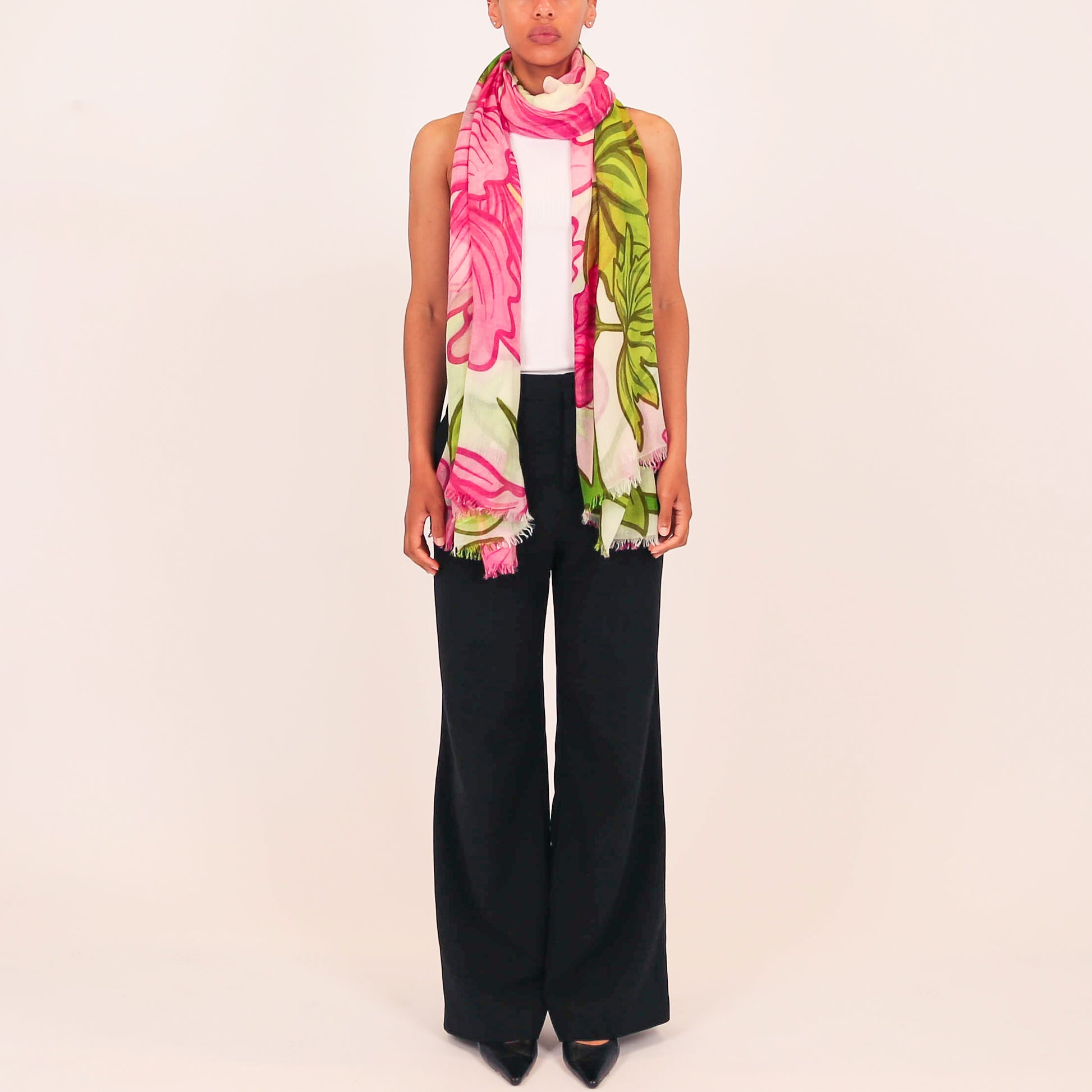 PEONY CASHMERE SCARF