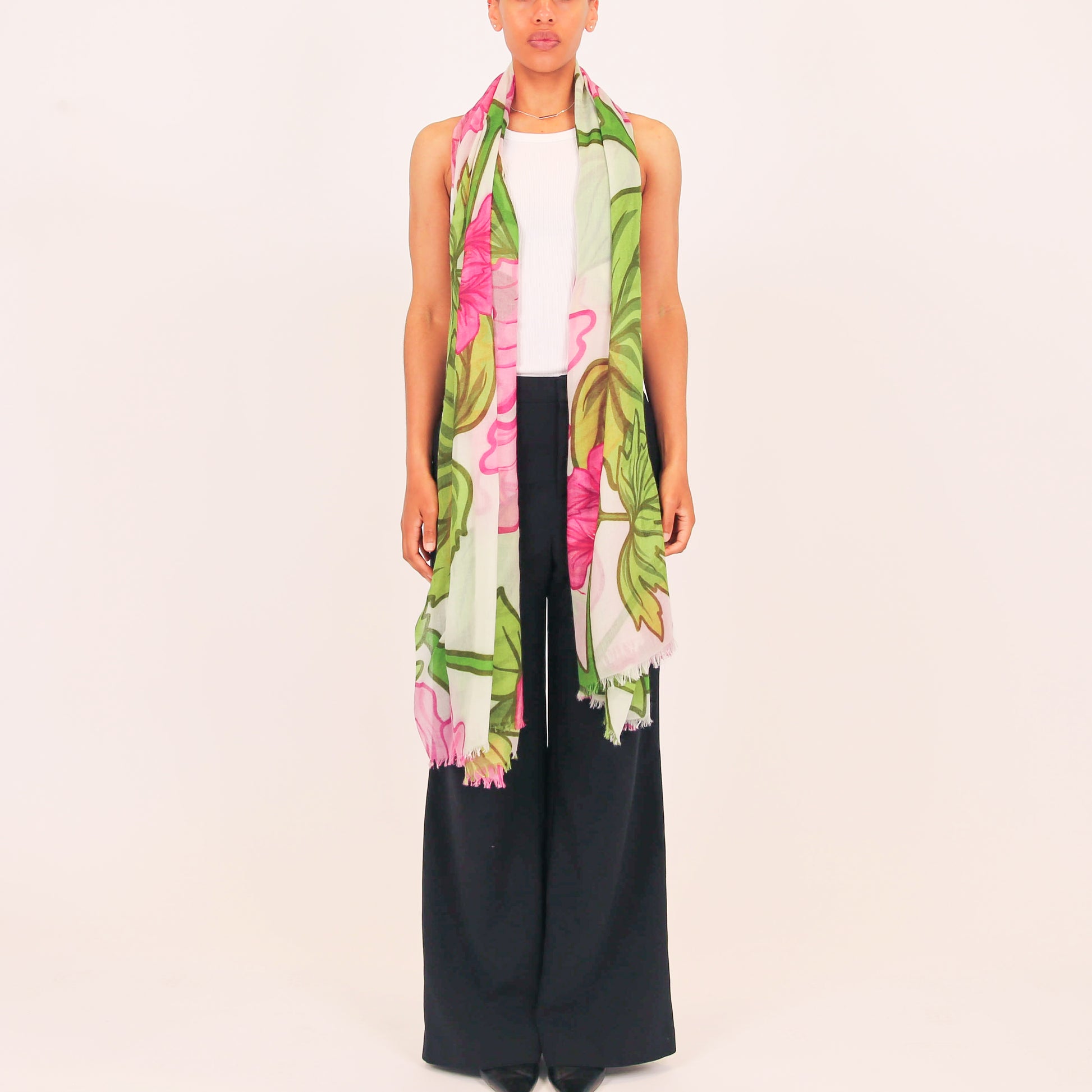 PEONY CASHMERE SCARF