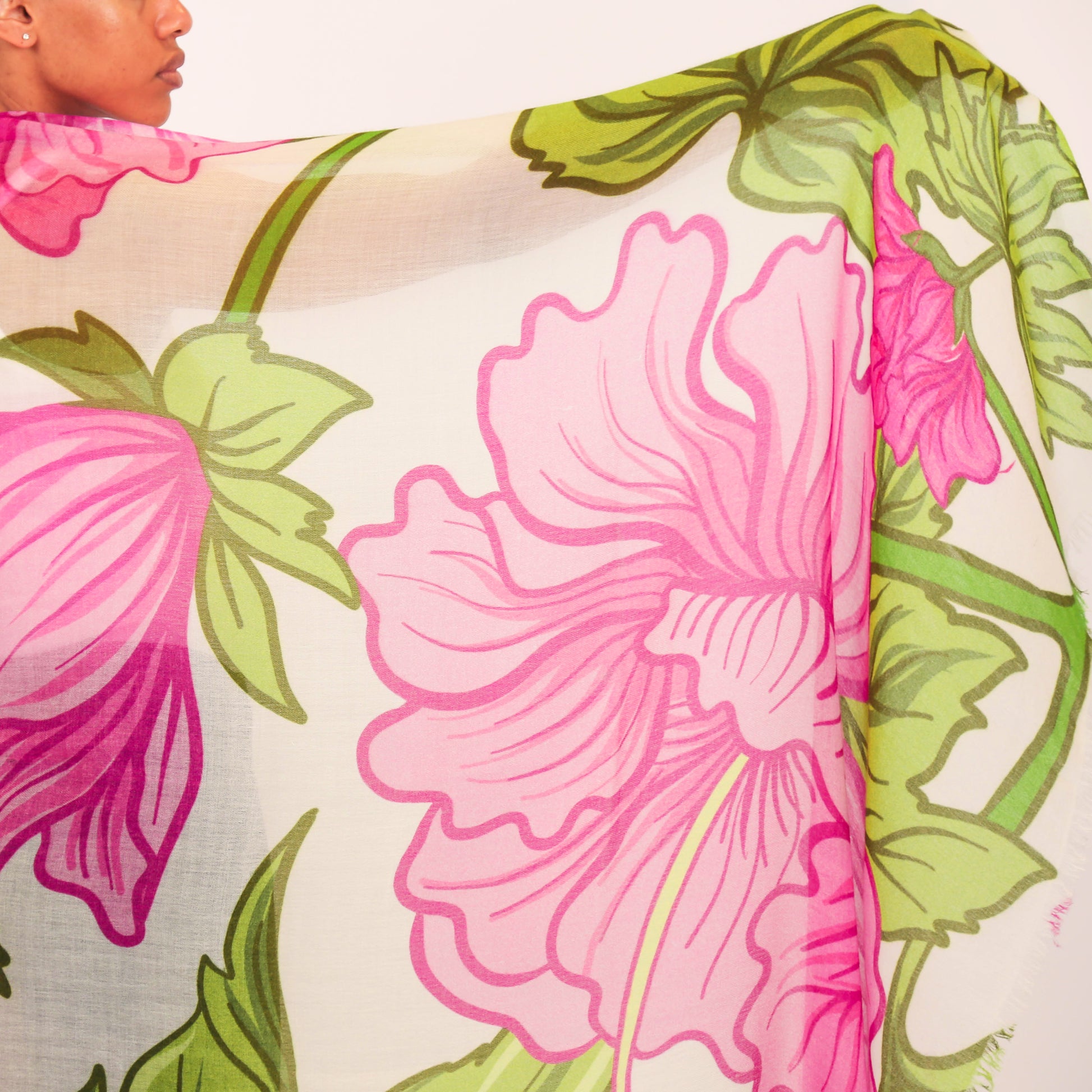 PEONY CASHMERE SCARF