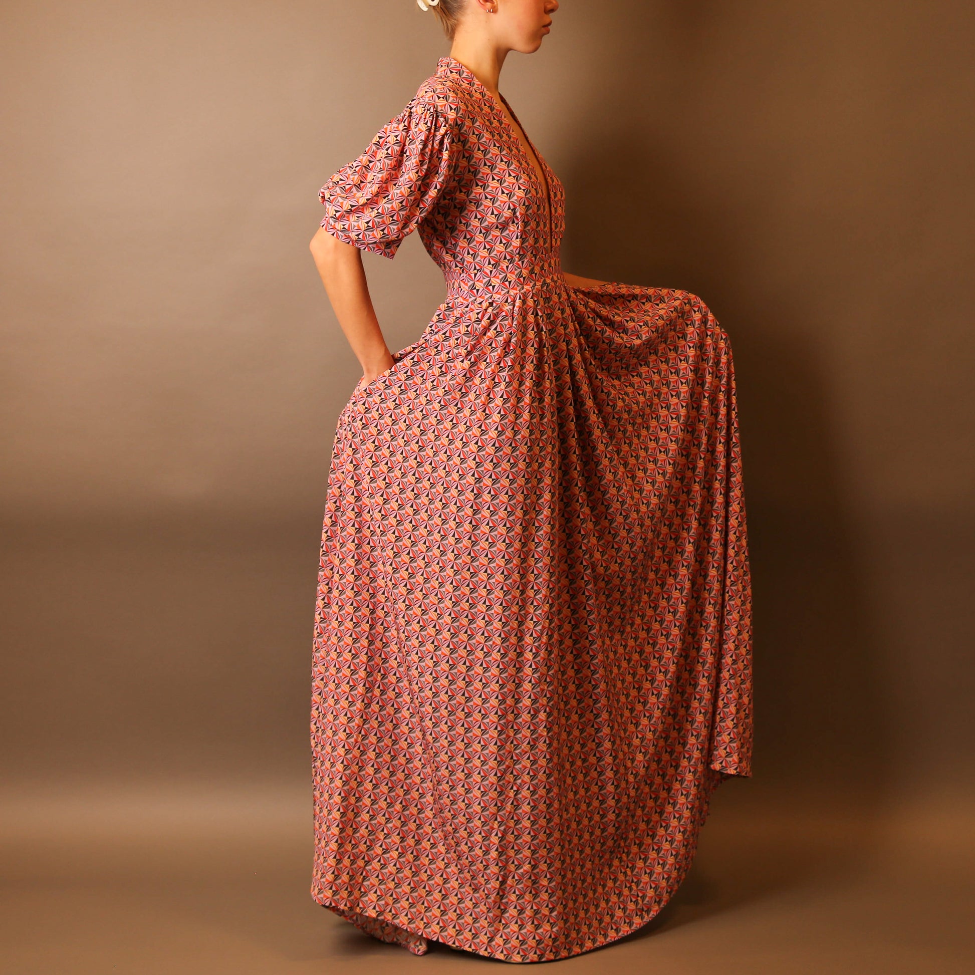 RETRO LONG DRESS