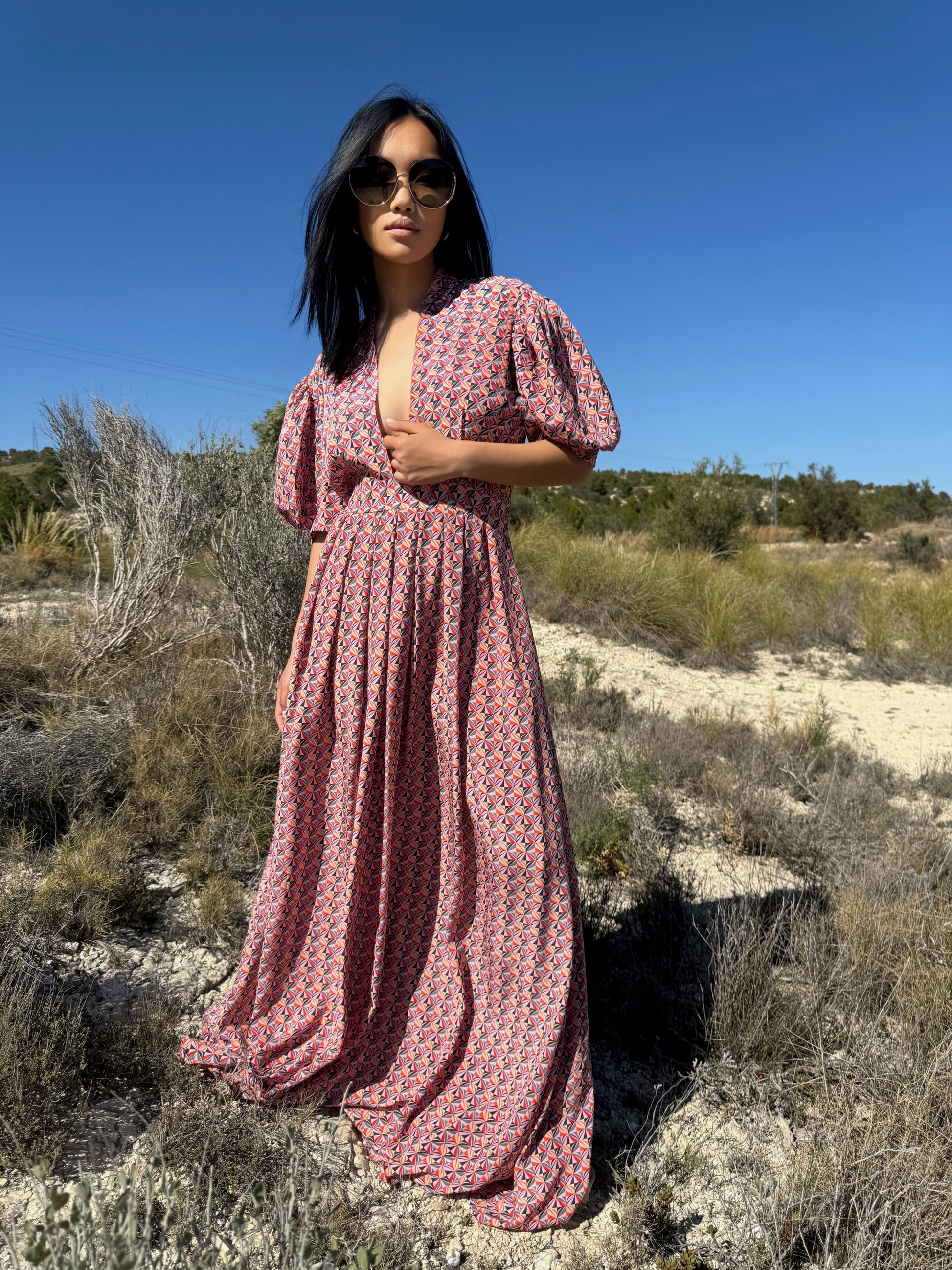 RETRO LONG DRESS