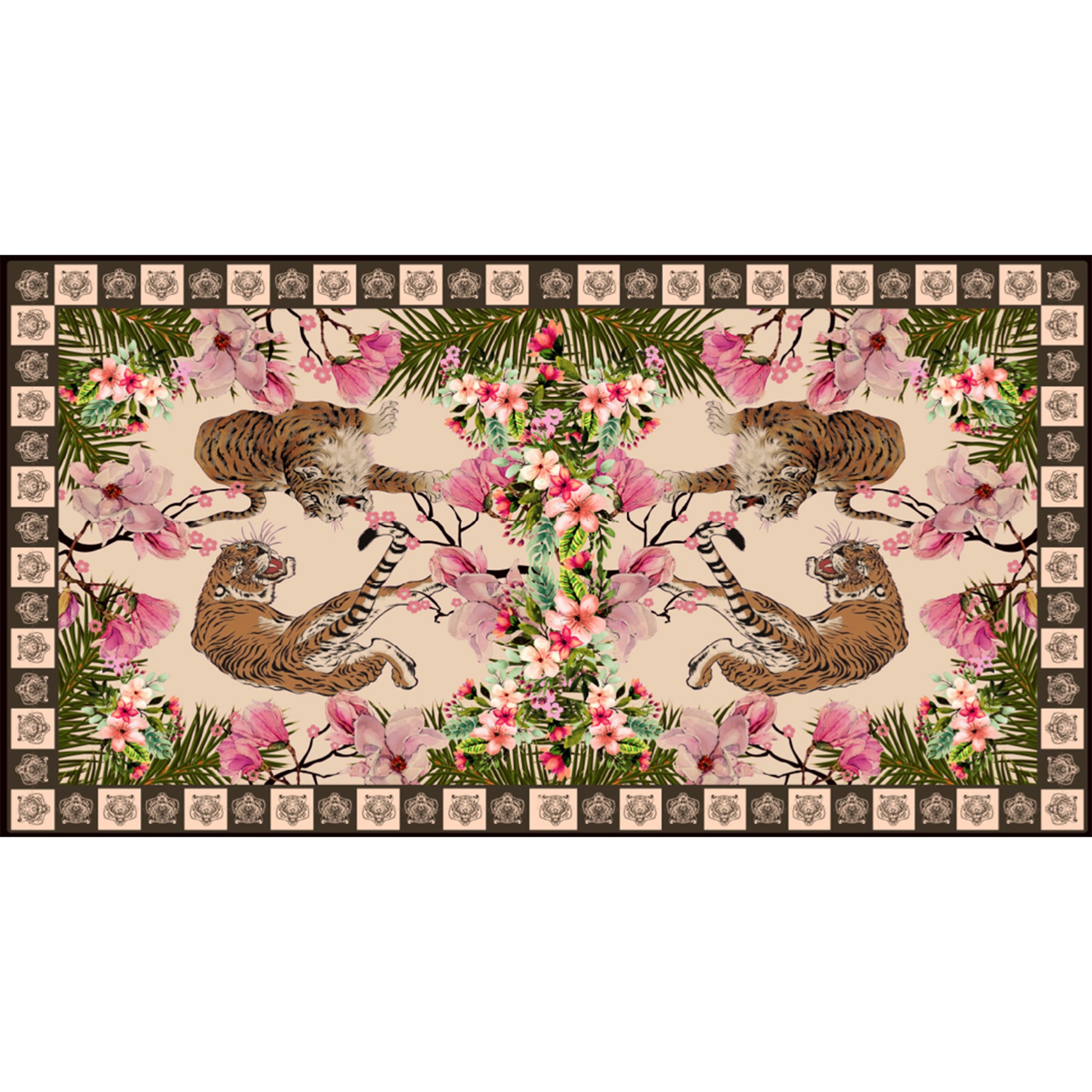 ROARING TIGER CASHMERE SCARF