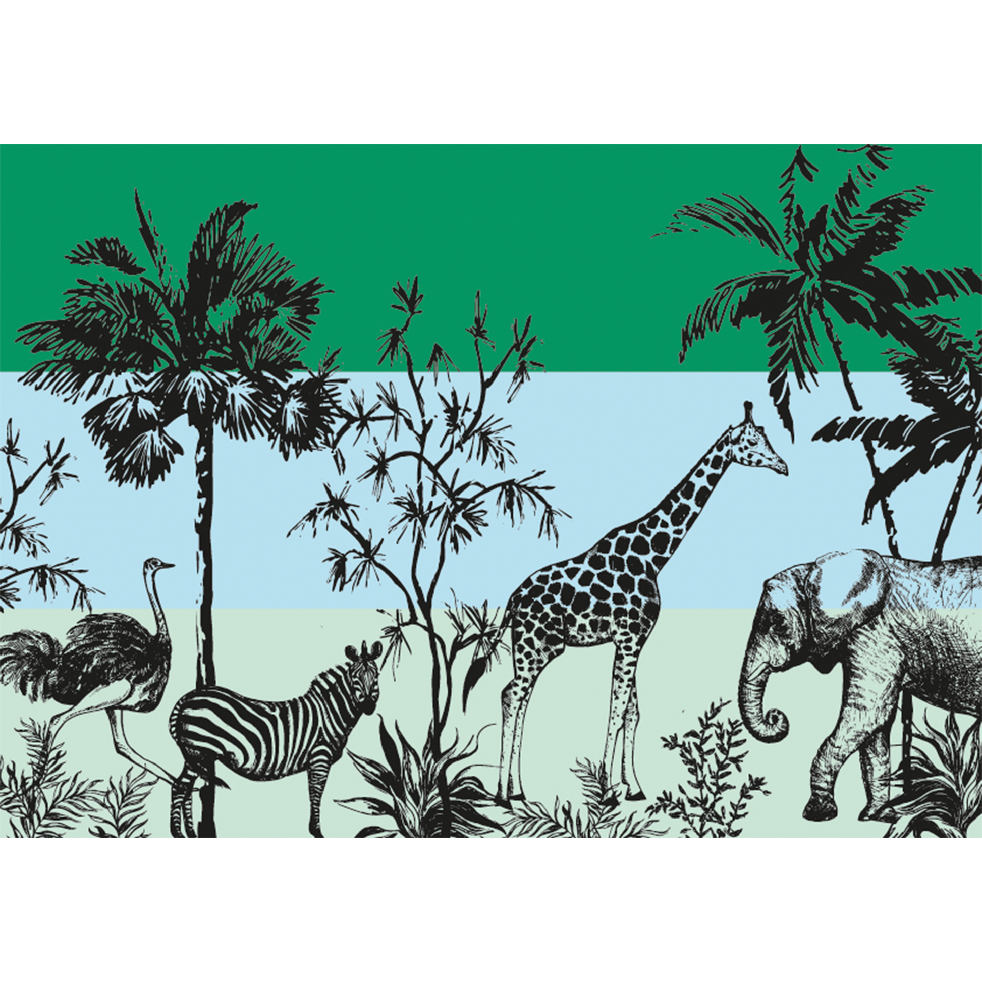 SAFARI 3 COLOR FELTED CASHMERE SCARF