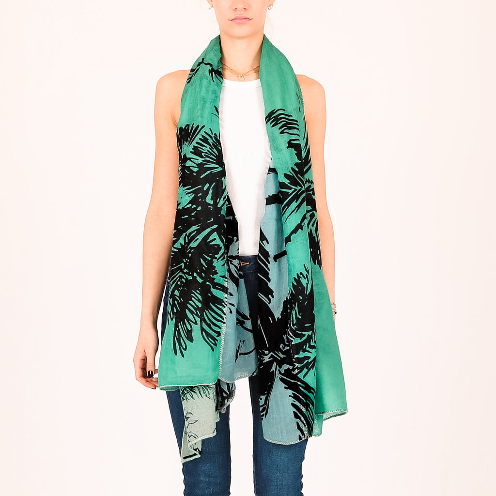 SAFARI 3 COLOR FELTED CASHMERE SCARF