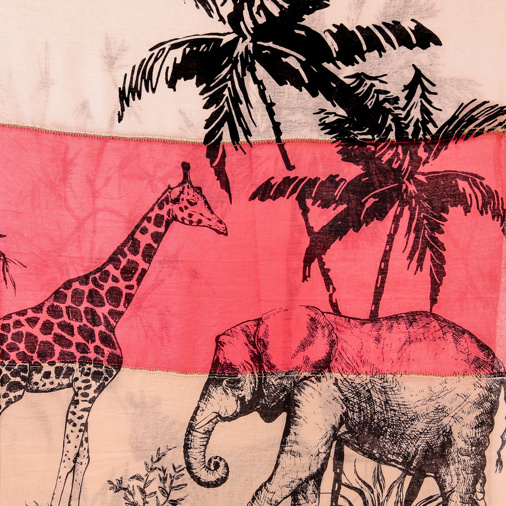 SAFARI 3 COLOR FELTED CASHMERE SCARF