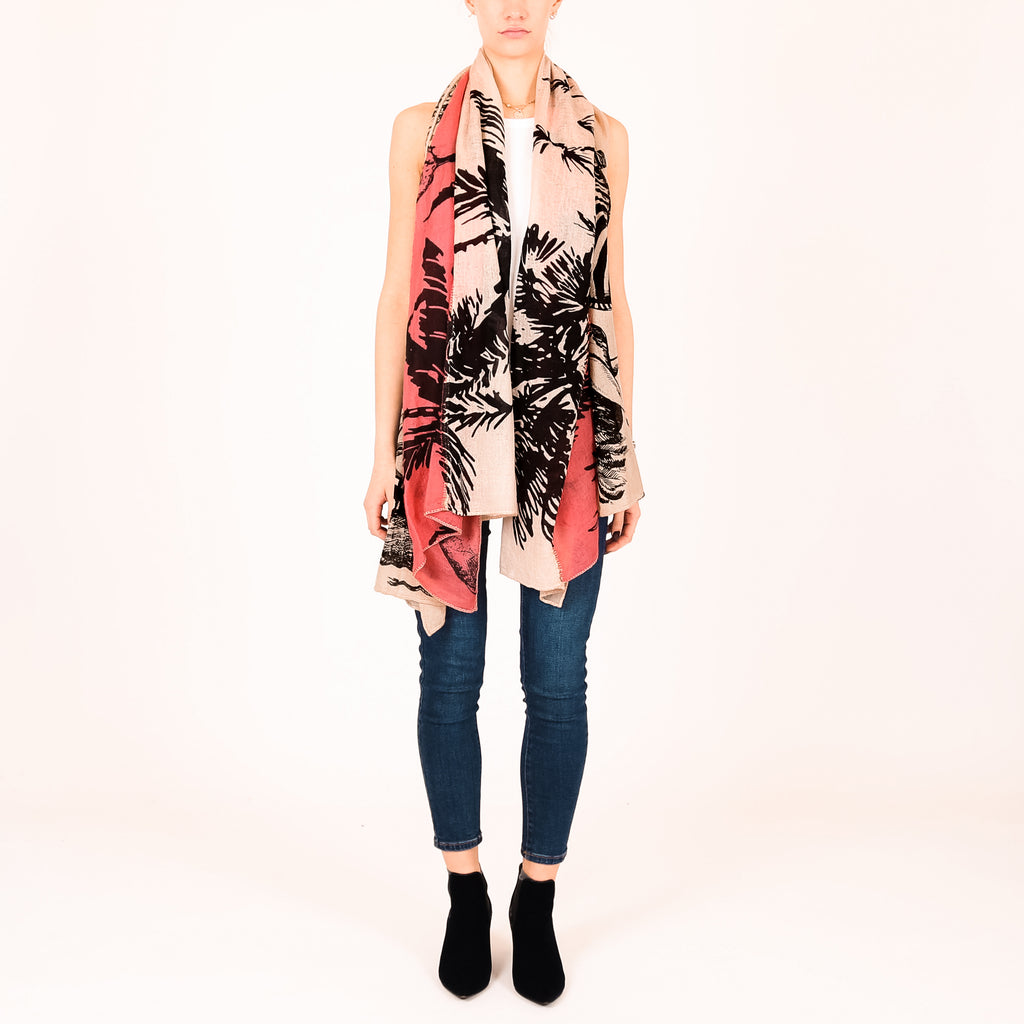 SAFARI 3 COLOR FELTED CASHMERE SCARF