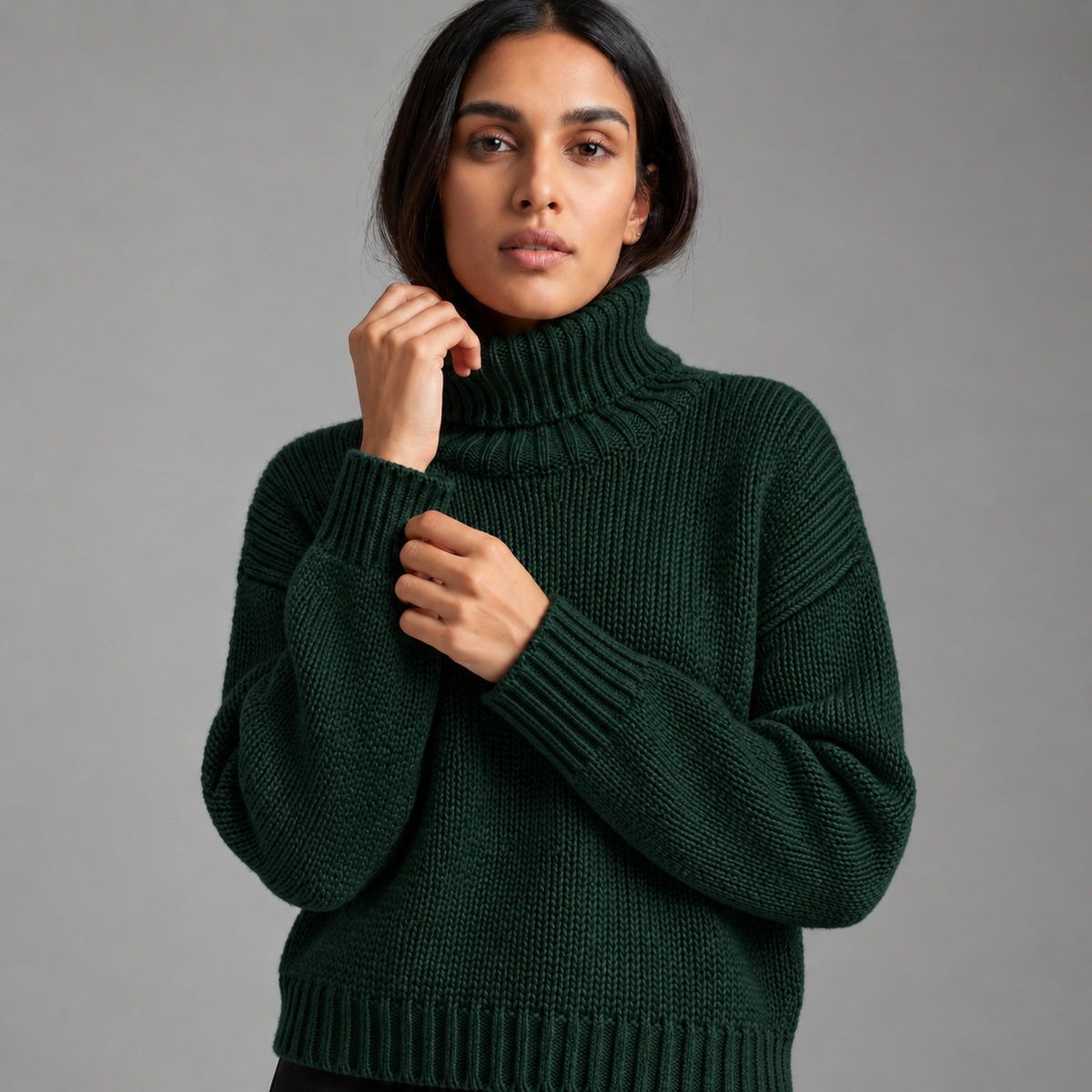 GABRIELLE SWEATER - BOTTLE