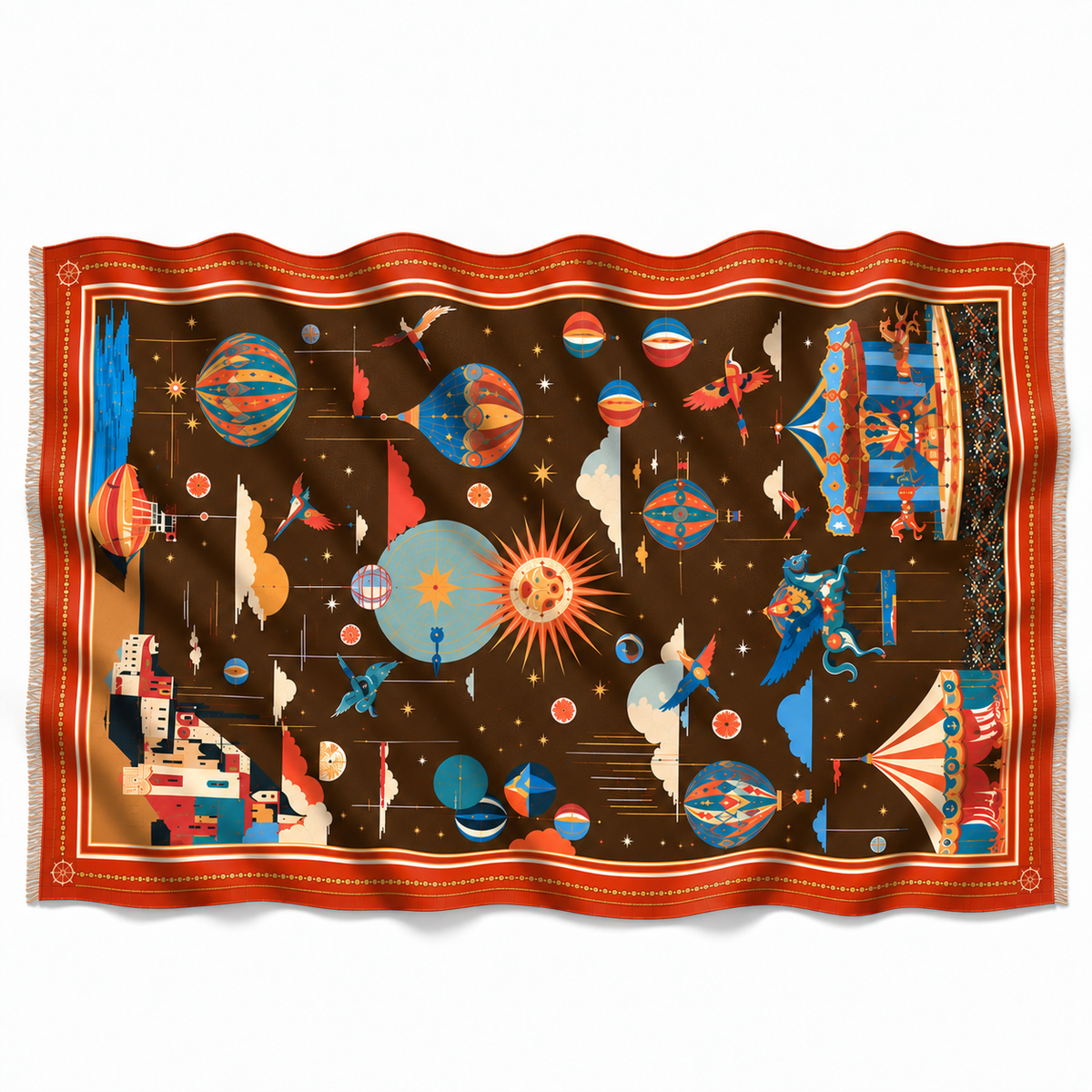 AERIS CASHMERE SCARF - RED