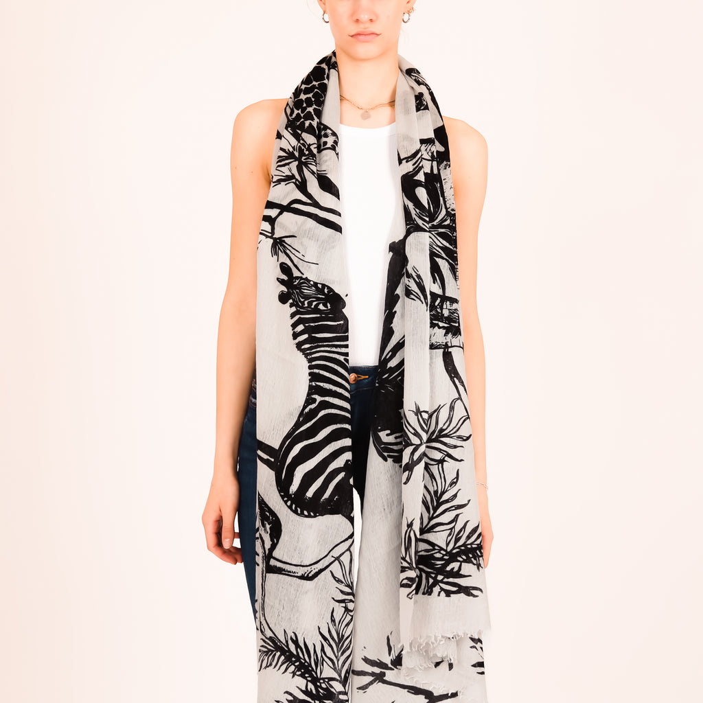 SAFARI FELTED CASHMERE SCARF