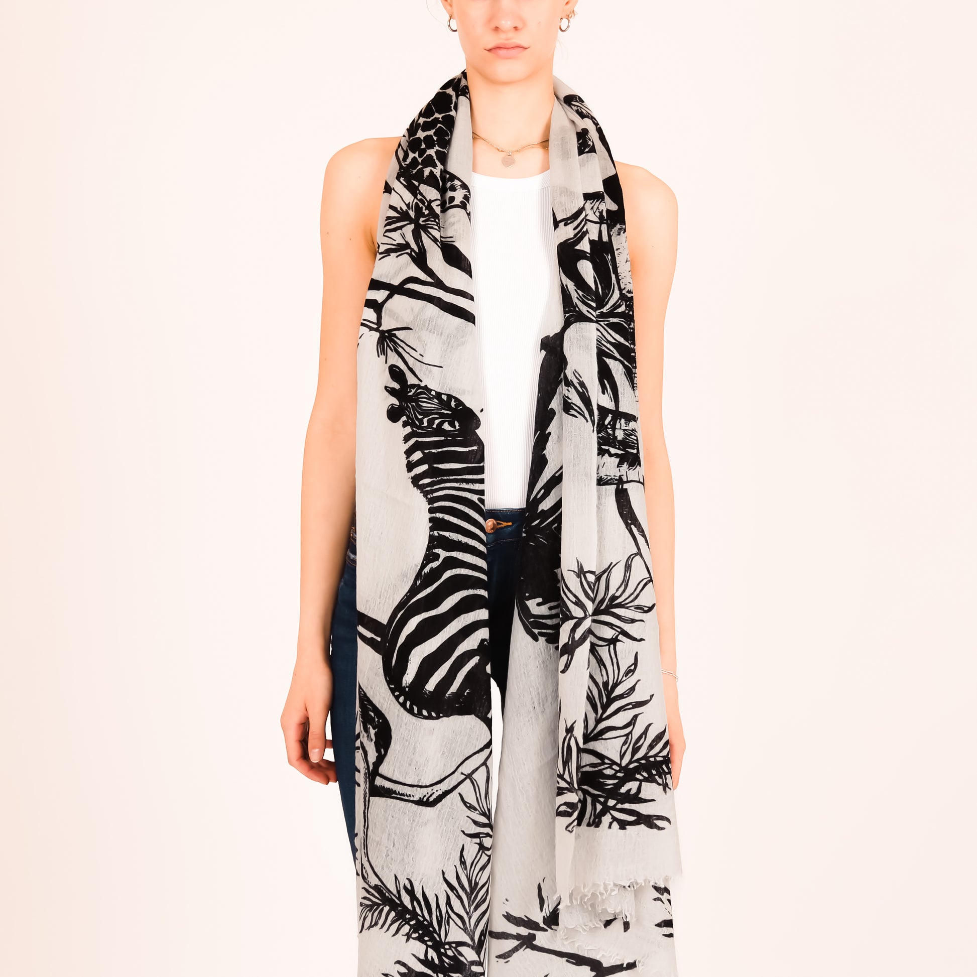 SAFARI FELTED CASHMERE SCARF