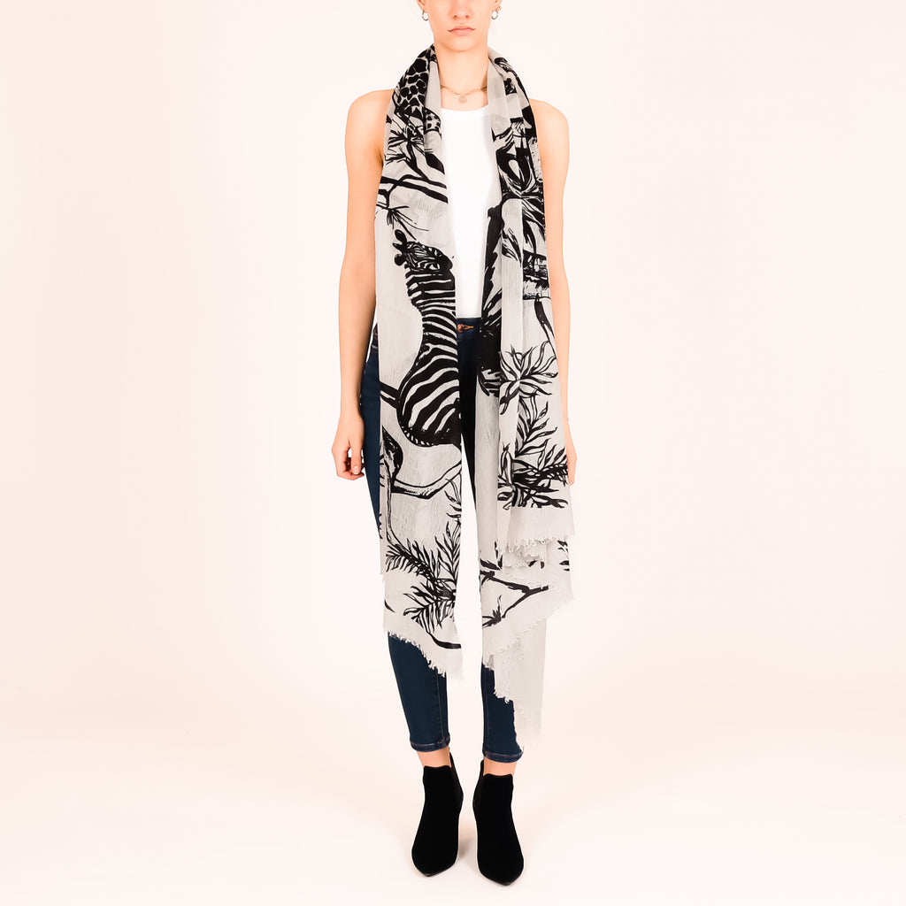 SAFARI FELTED CASHMERE SCARF