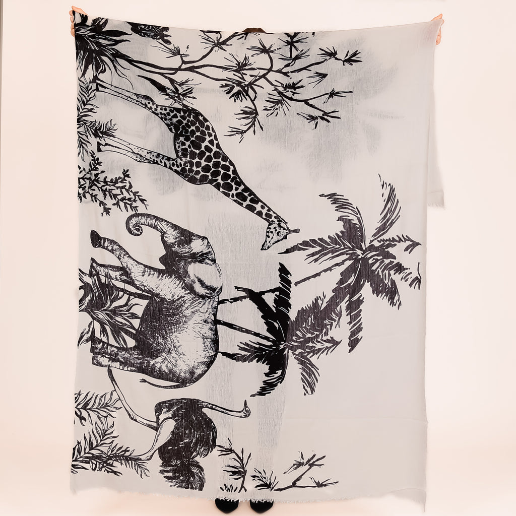 SAFARI FELTED CASHMERE SCARF