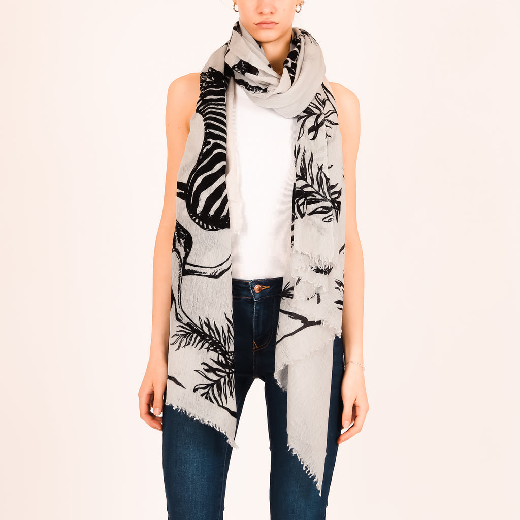 SAFARI FELTED CASHMERE SCARF