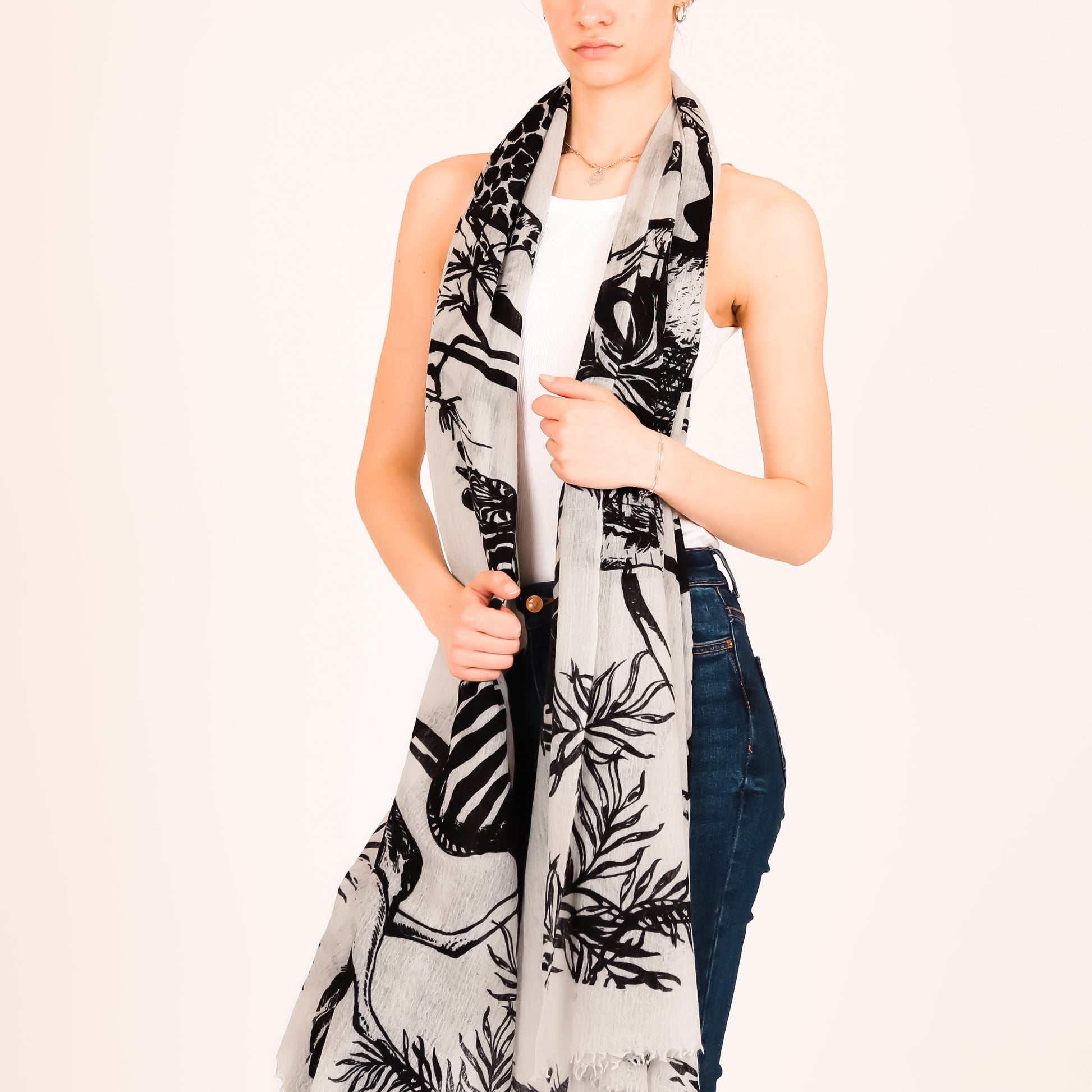 SAFARI FELTED CASHMERE SCARF