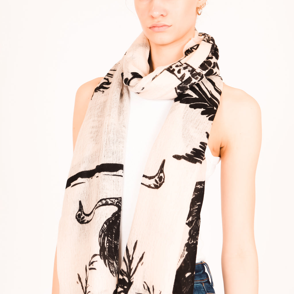 SAFARI FELTED CASHMERE SCARF