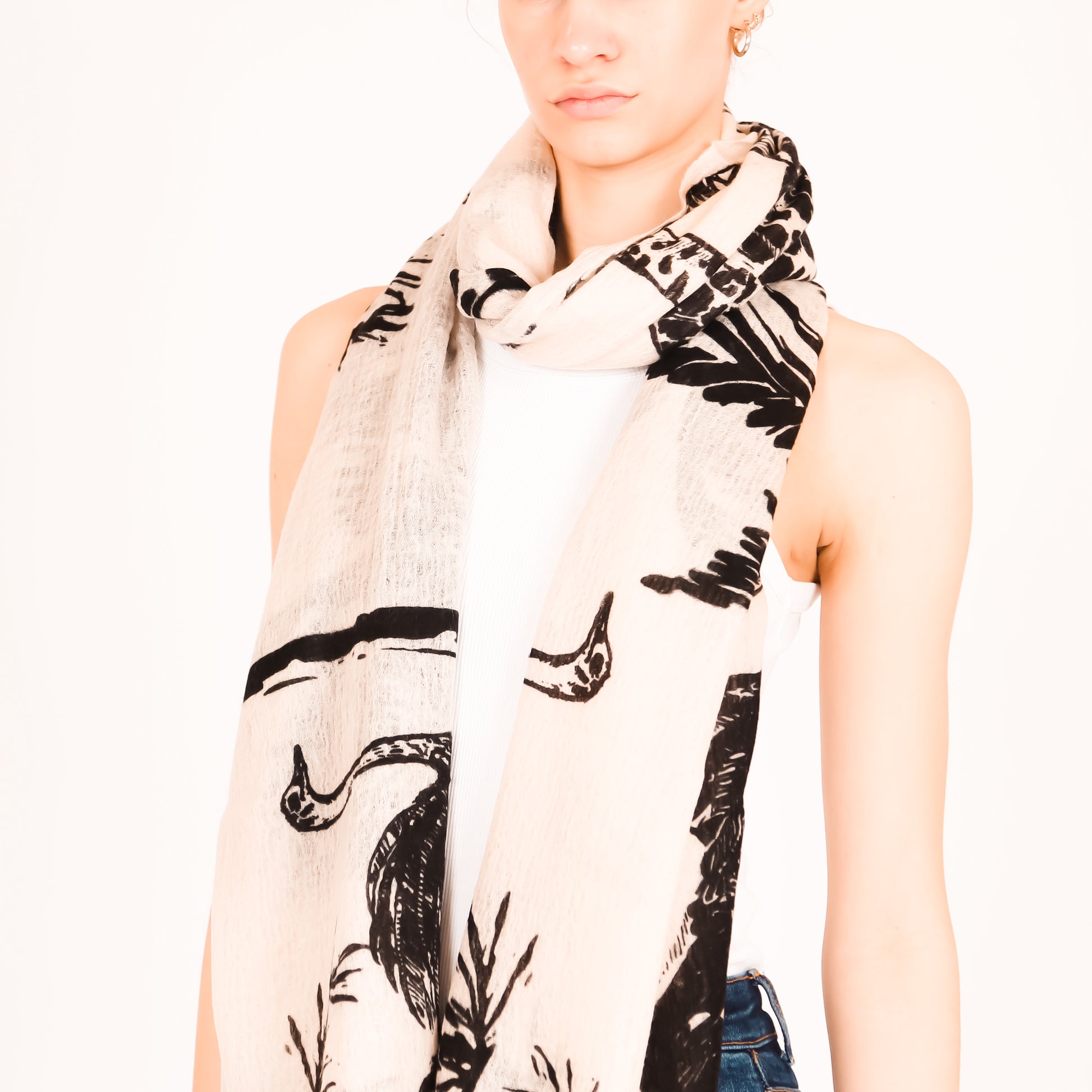 SAFARI FELTED CASHMERE SCARF