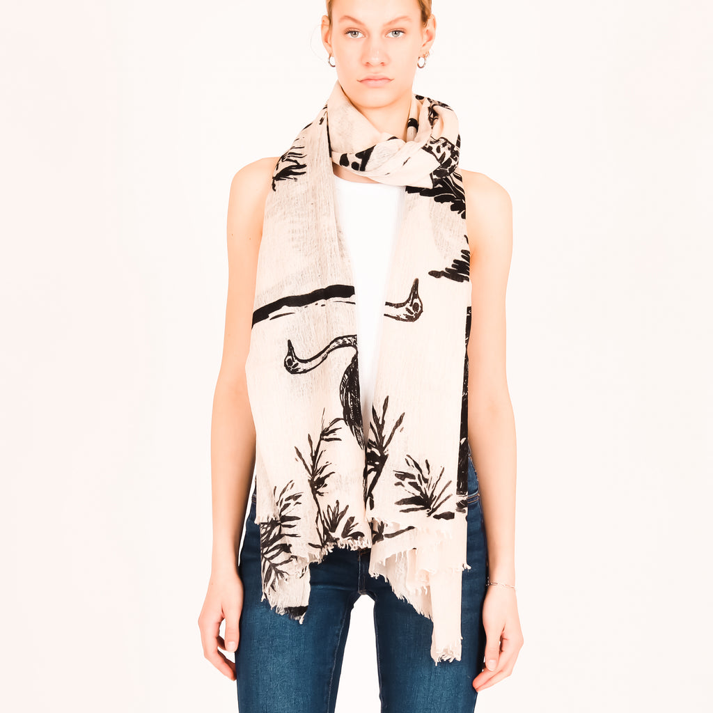 SAFARI FELTED CASHMERE SCARF