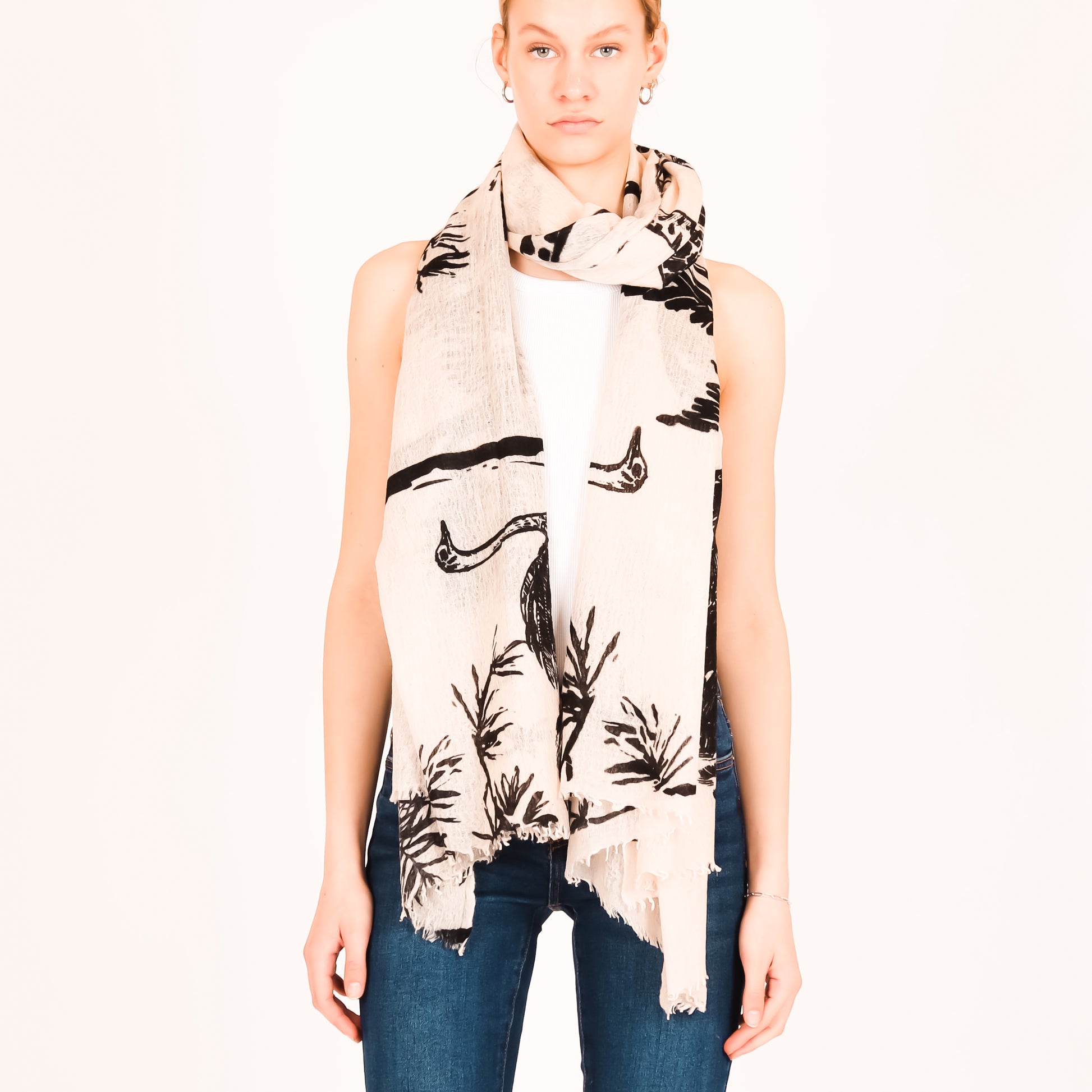 SAFARI FELTED CASHMERE SCARF