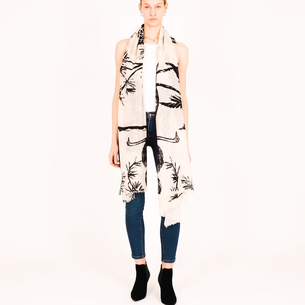 SAFARI FELTED CASHMERE SCARF