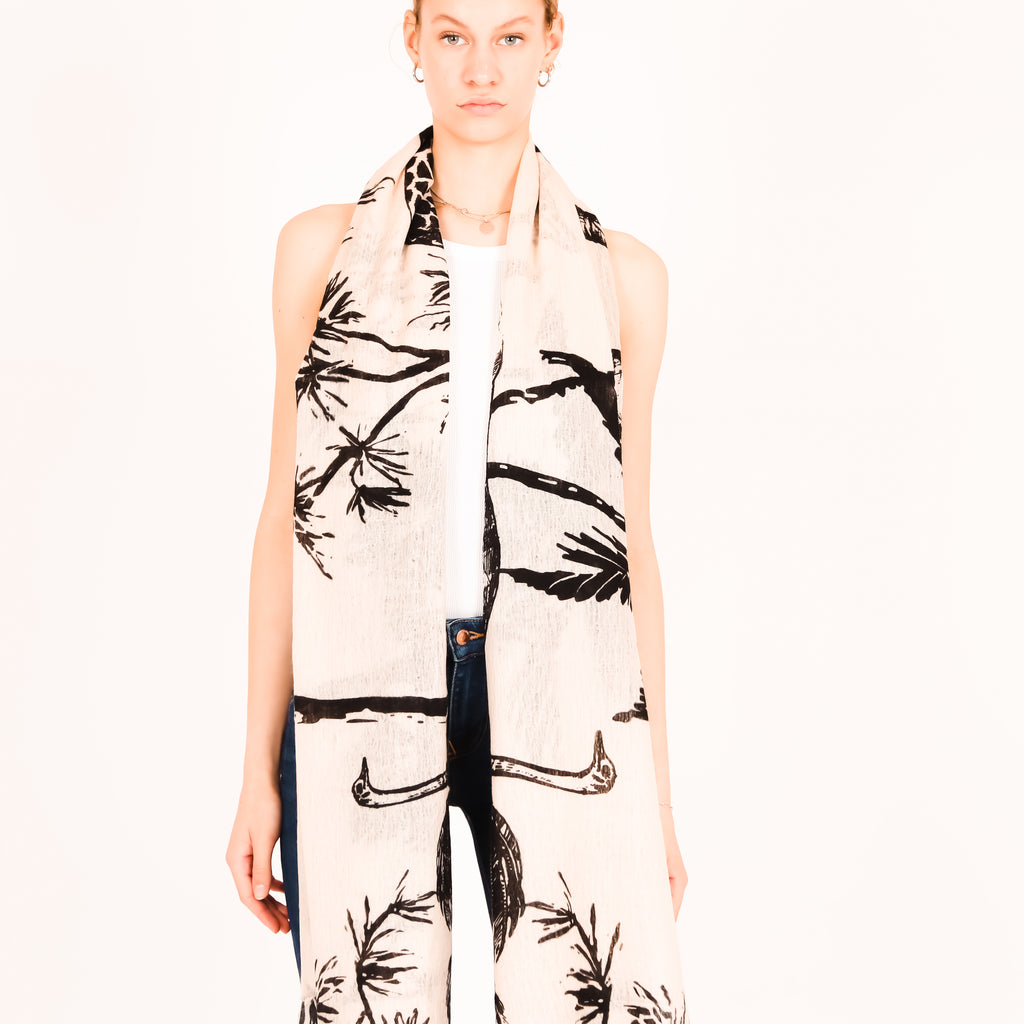 SAFARI FELTED CASHMERE SCARF