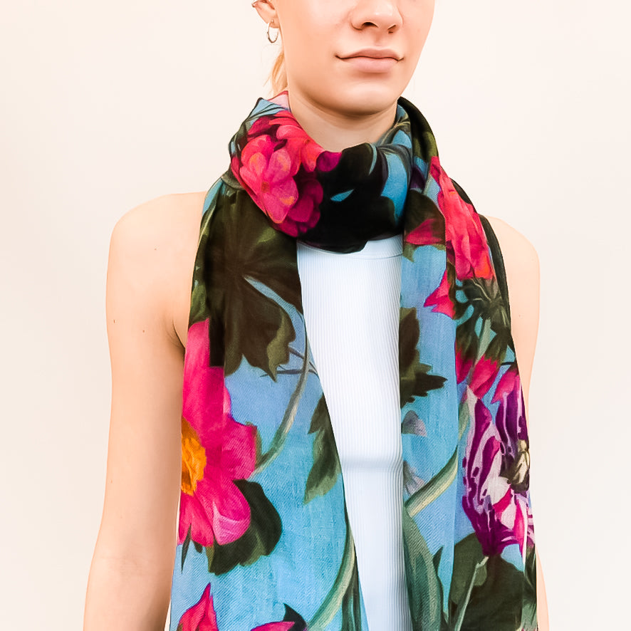 SPRING BLISS CASHMERE SCARF