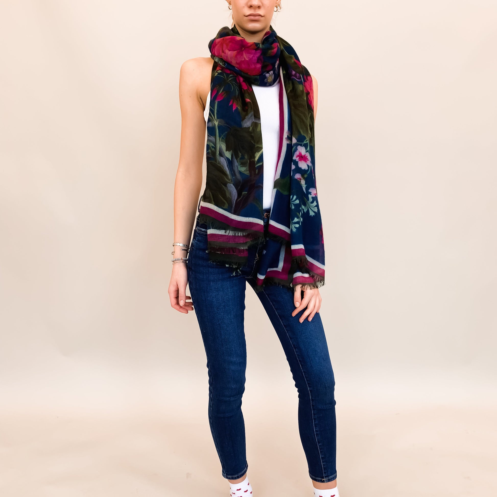 SPRING BLISS CASHMERE SCARF