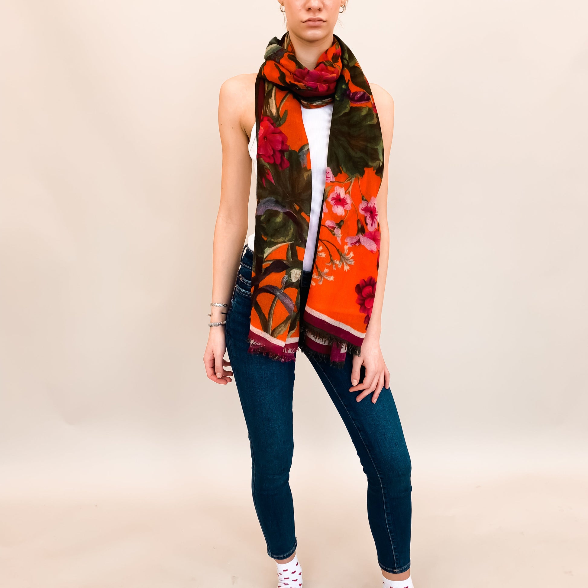 SPRING BLISS CASHMERE SCARF