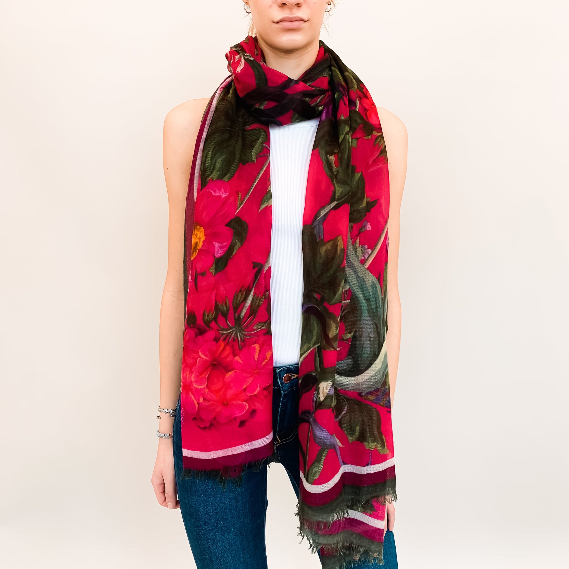 SPRING BLISS CASHMERE SCARF