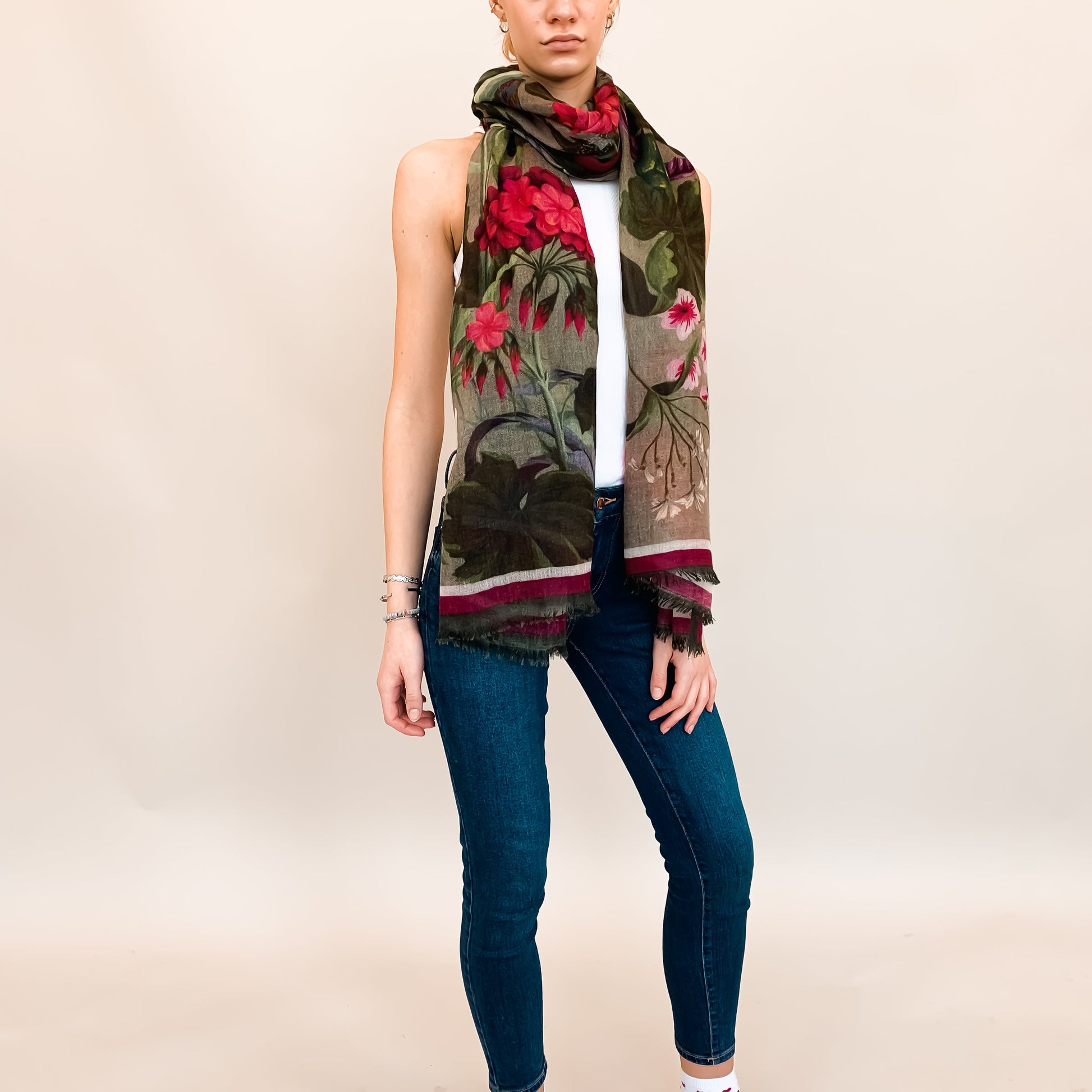 SPRING BLISS CASHMERE SCARF