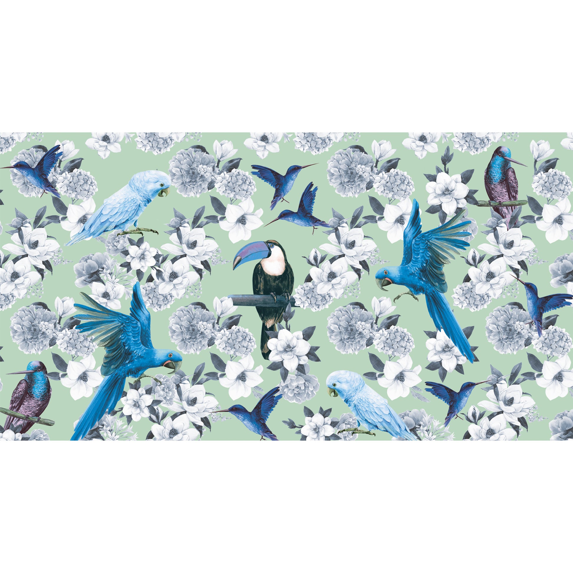 SUMMER BIRDS CASHMERE SCARF