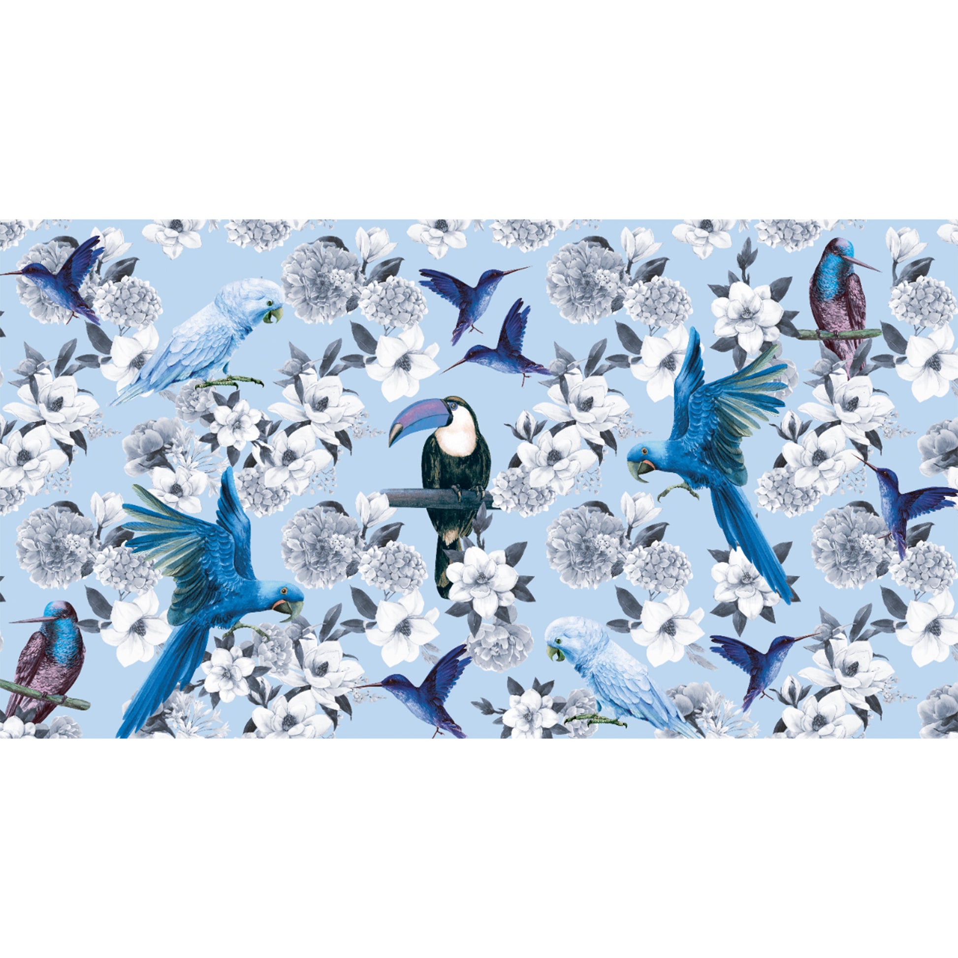 SUMMER BIRDS CASHMERE SCARF