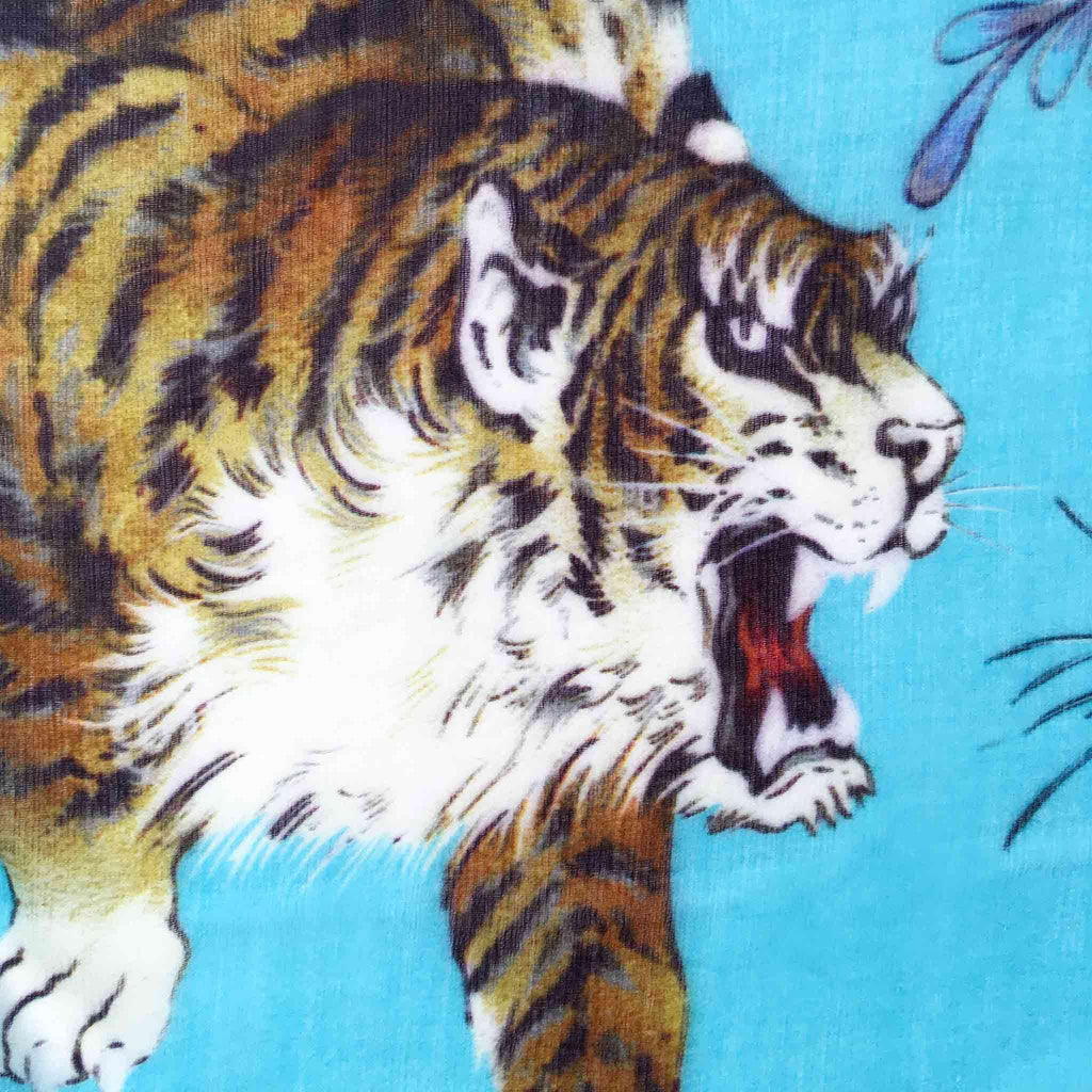 TIGER & JUNGLE CASHMERE SCARF LARGE