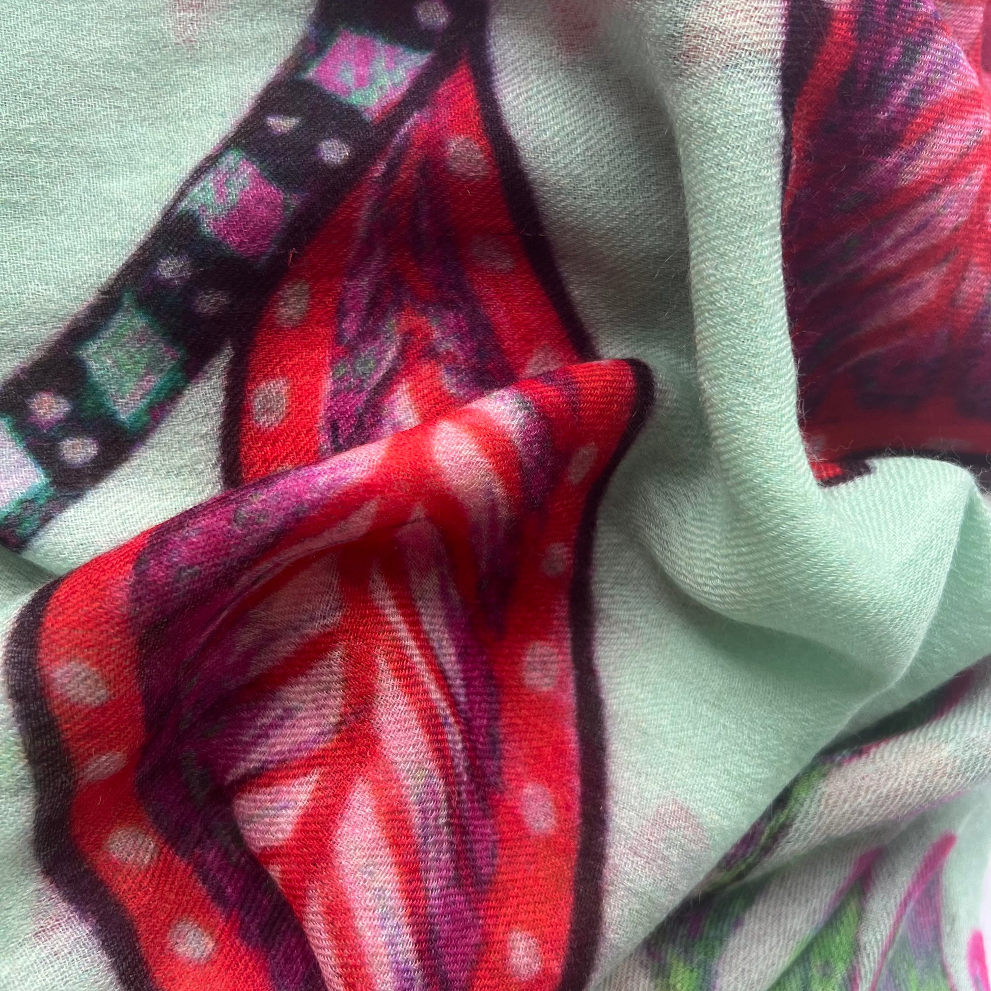 TIGER & JUNGLE CASHMERE SCARF LARGE