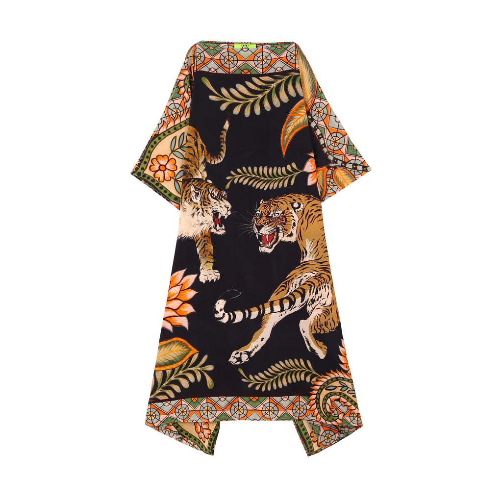 TIGER & JUNGLE SILK TUNIC