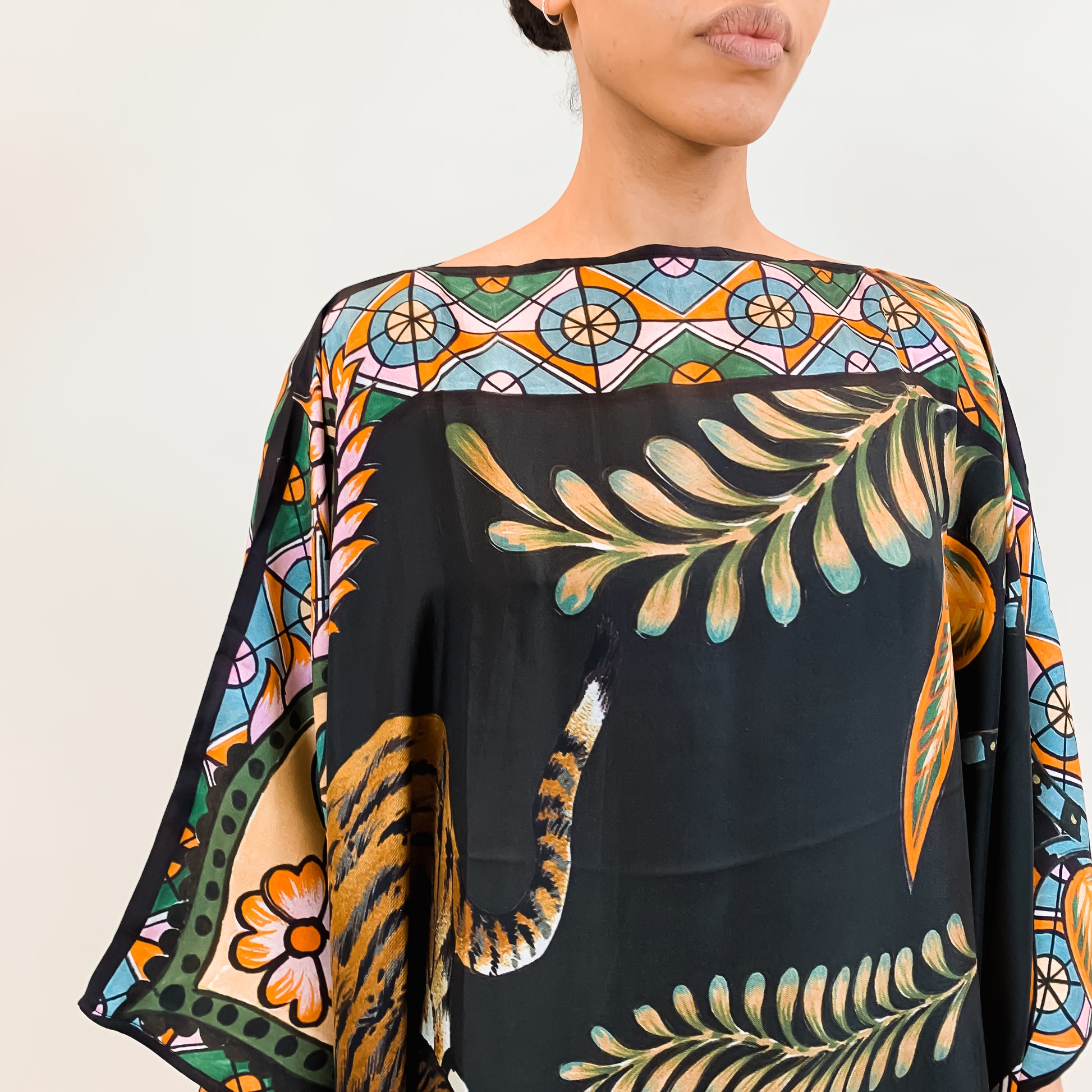 TIGER & JUNGLE SILK TUNIC
