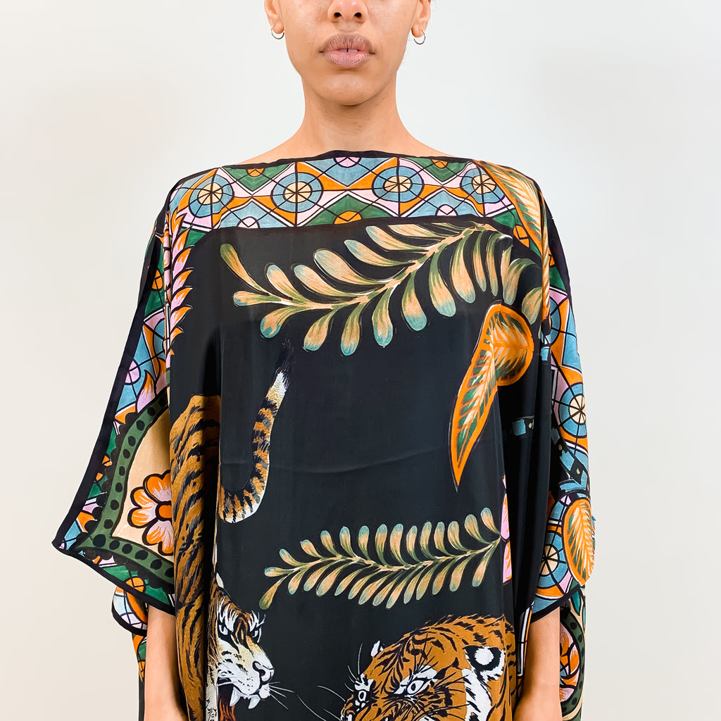 TIGER & JUNGLE SILK TUNIC