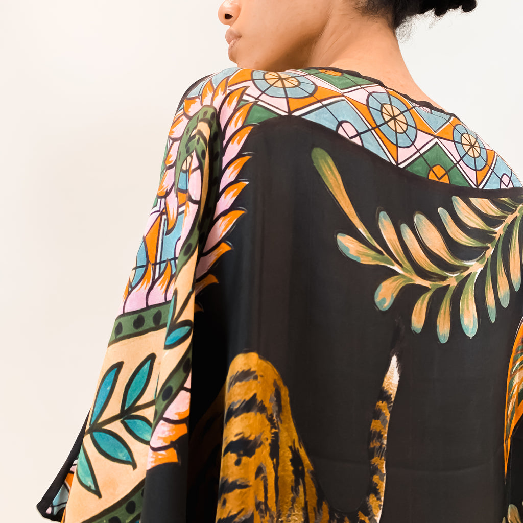 TIGER & JUNGLE SILK TUNIC